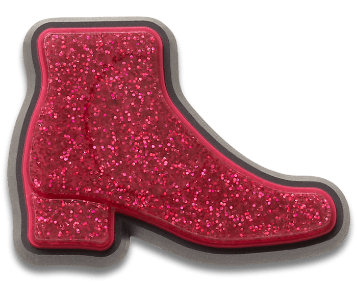 Pink Glitter Boot Crocs