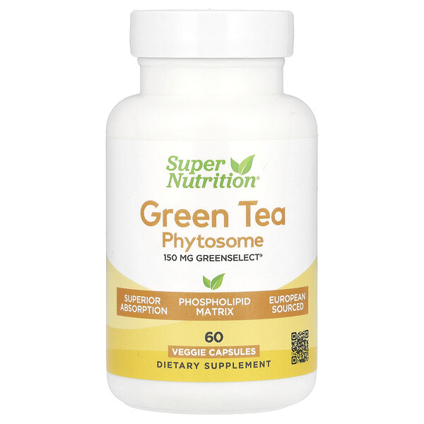 Green Tea Phytosome, 150 mg, 60 Veggie Capsules Super Nutrition