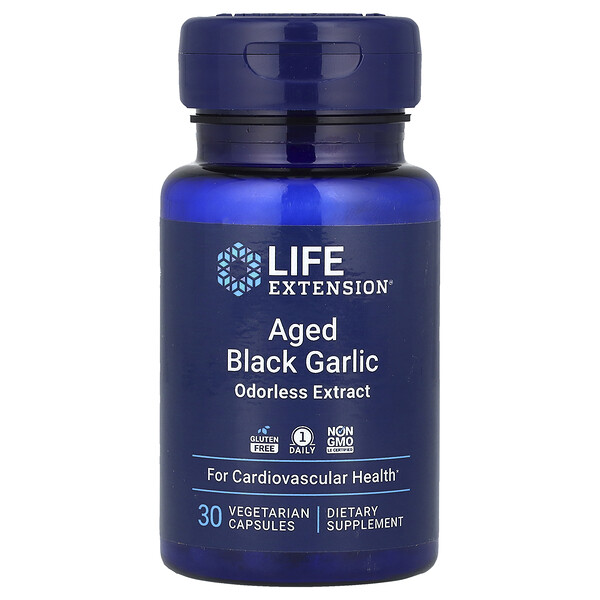 Aged Black Garlic, 30 Vegetarian Capsules Life Extension