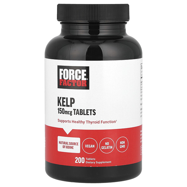 Kelp, 150 mcg, 200 Tablets (Таблетки) Force Factor