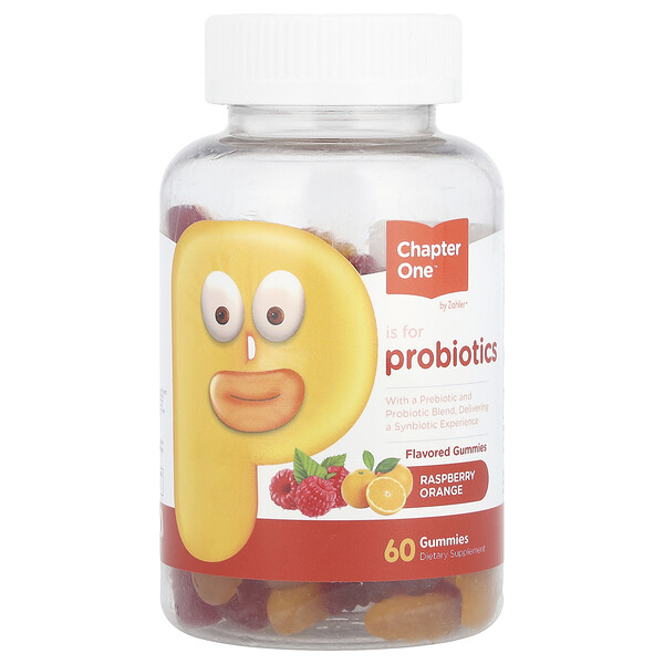 Probiotic Gummies, Raspberry Orange, 60 Gummies CHAPTER ONE