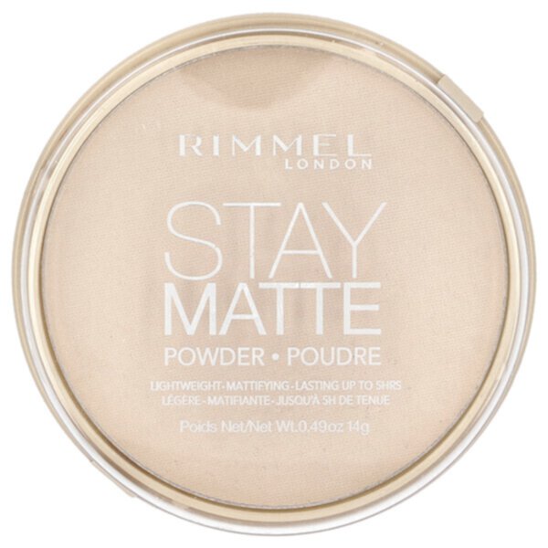 Stay Matte, Lightweight Mattifying Powder, 011 Creamy Natural, 0.49 oz (14 g) Rimmel London