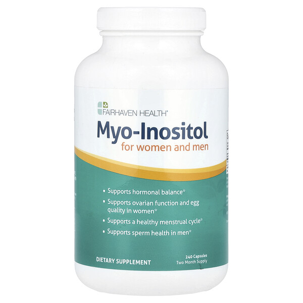 Myo-Inositol, For Women and Men, 240 Capsules (Капсулы) Fairhaven Health