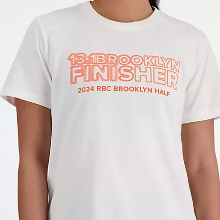 Женская Спортивная одежда New Balance RBC Brooklyn Half Finisher T-Shirt New Balance