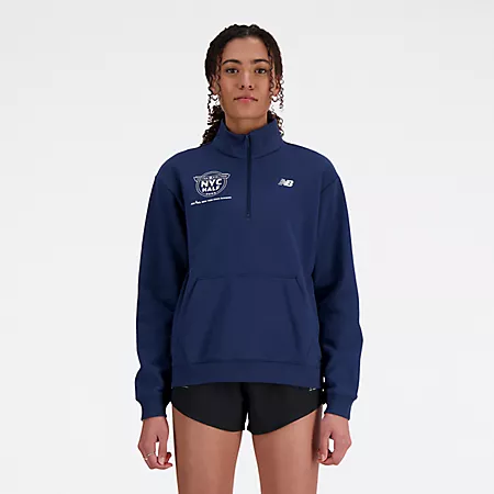 Женская Ветровка и легкие куртки New Balance United Airlines NYC Half Quarter Zip New Balance