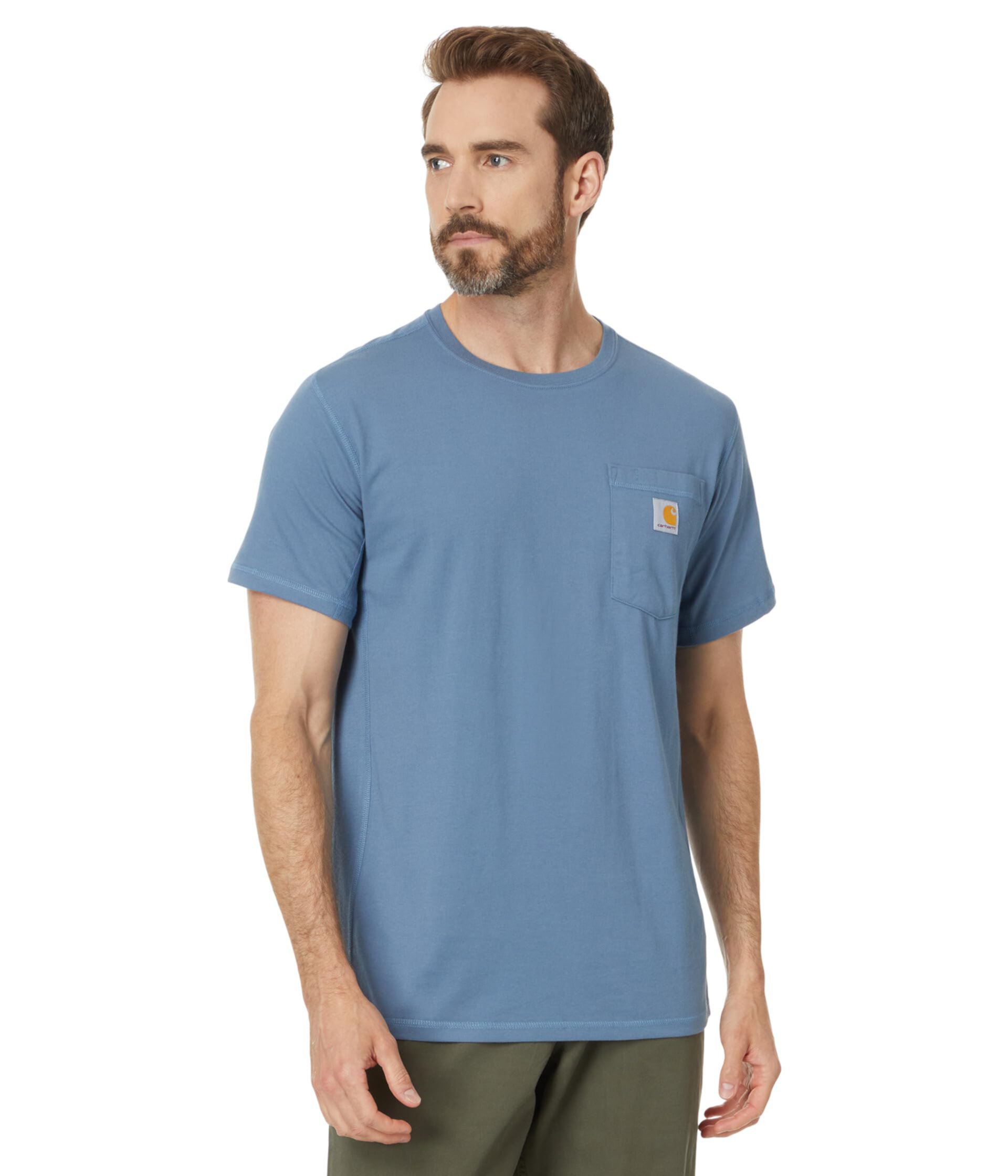 Мужская Футболка Carhartt Force Relaxed Fit Midweight Short-Sleeve Pocket T-Shirt Carhartt