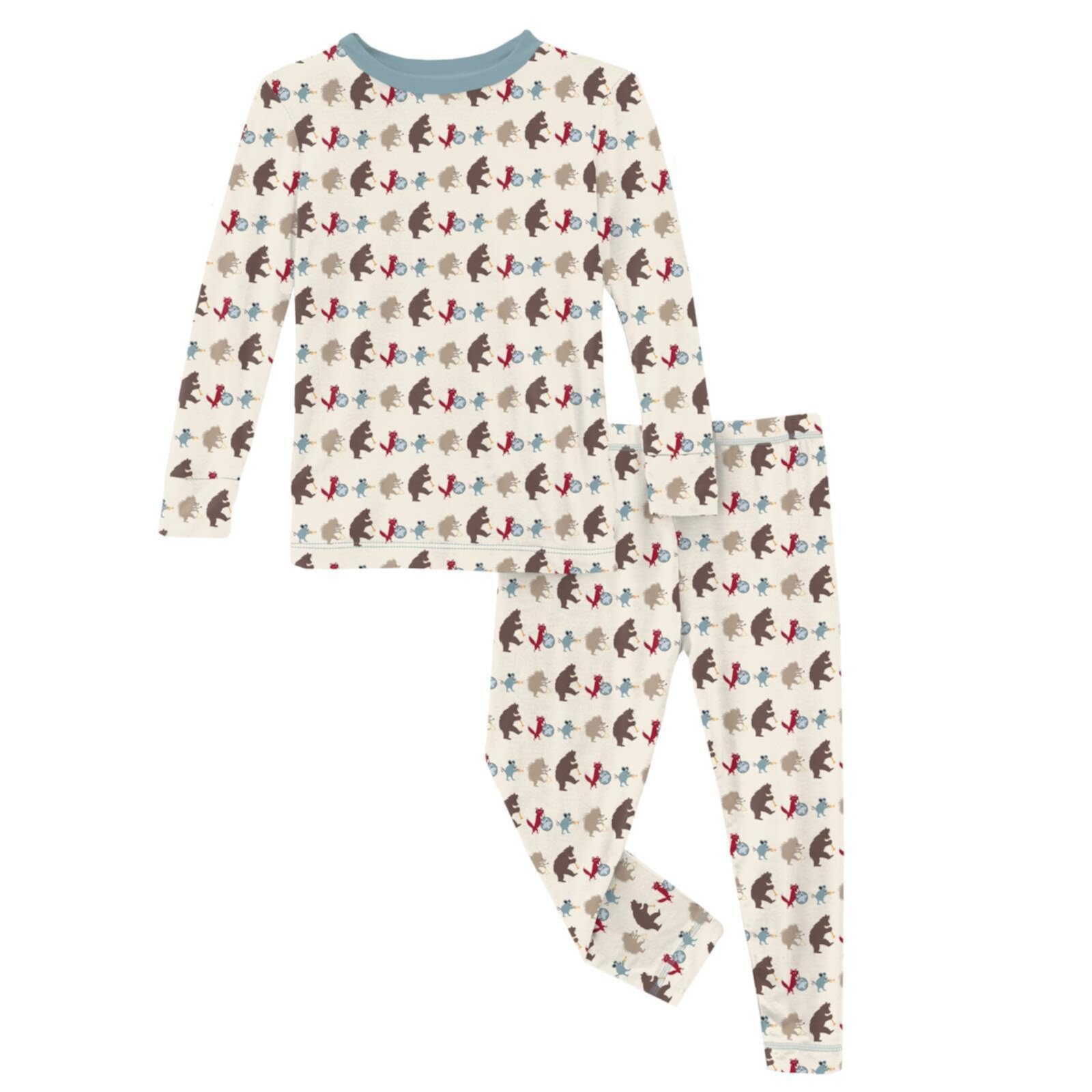 Детские Пижамы KicKee Pants Print Long Sleeve Pajama Set KicKee Pants