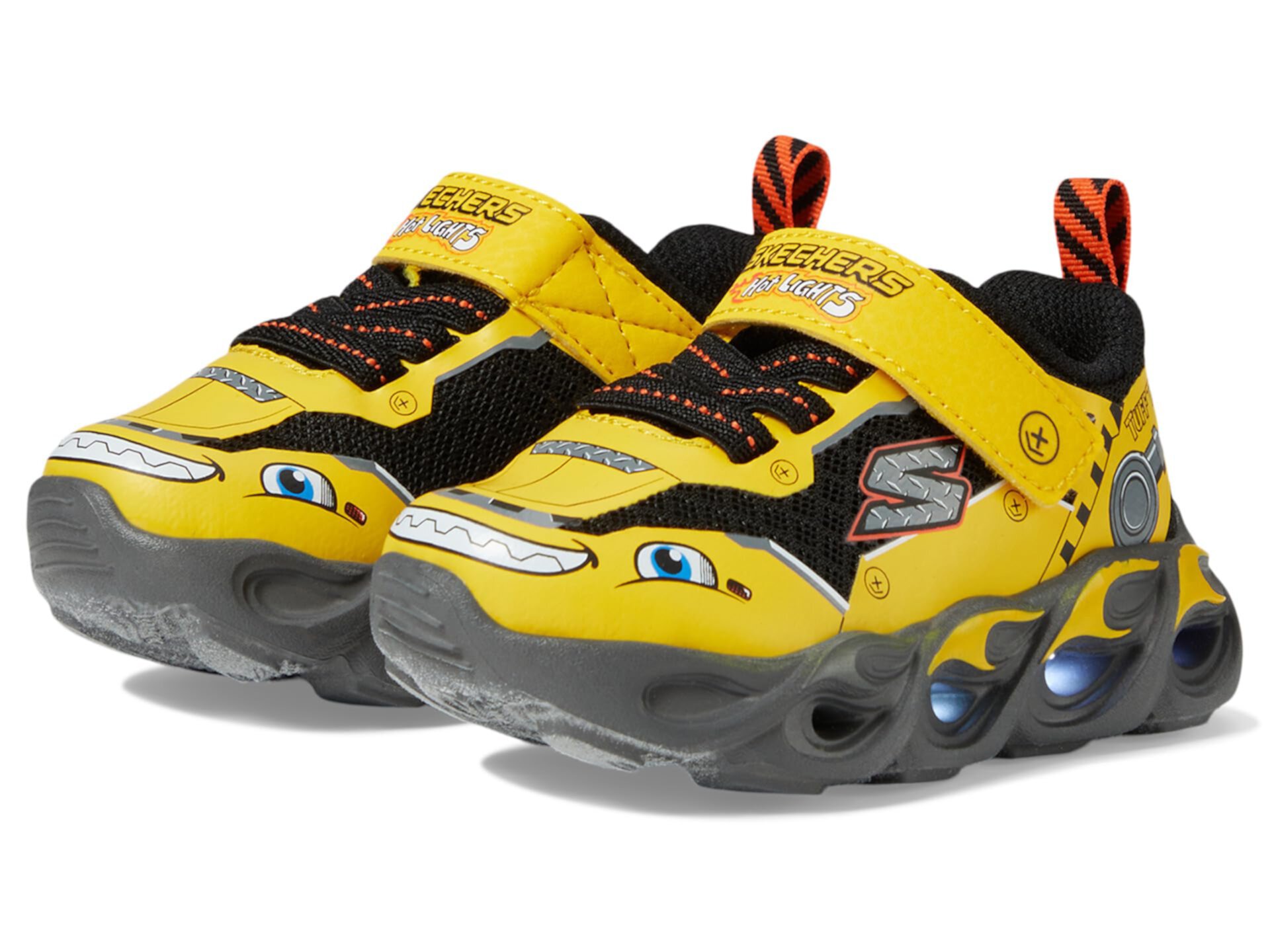 Детские кроссовки SKECHERS Thermo-Flash - Truck Trooper 402307N с подсветкой и дышащей сеткой Skechers Kids