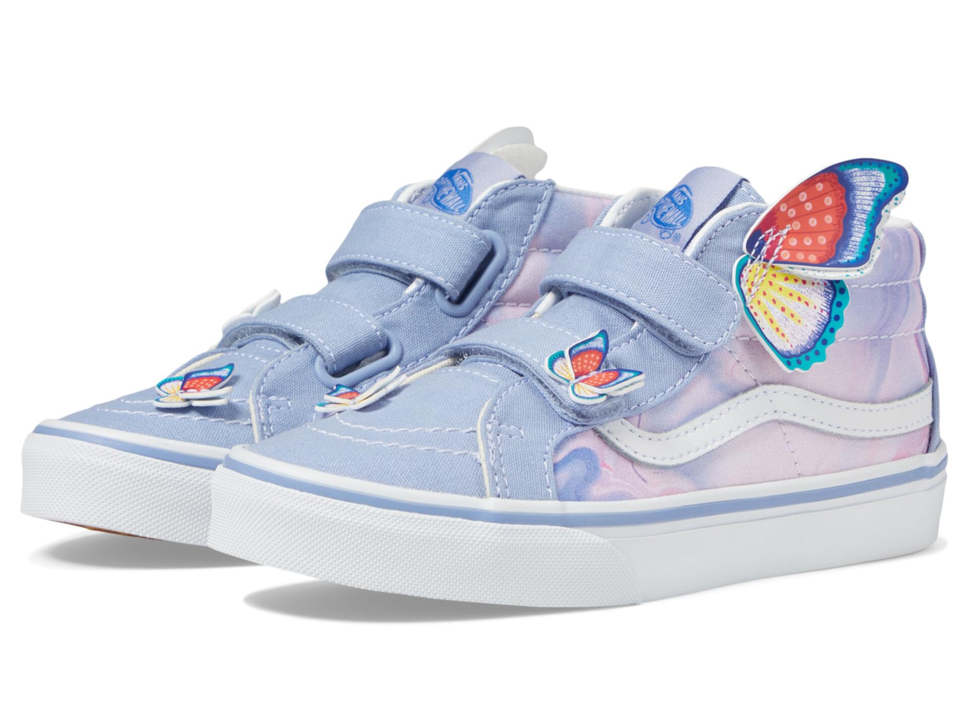 Детские высокие кроссовки Vans Sk8-Mid Reissue V Butterfly с усиленным носком Vans