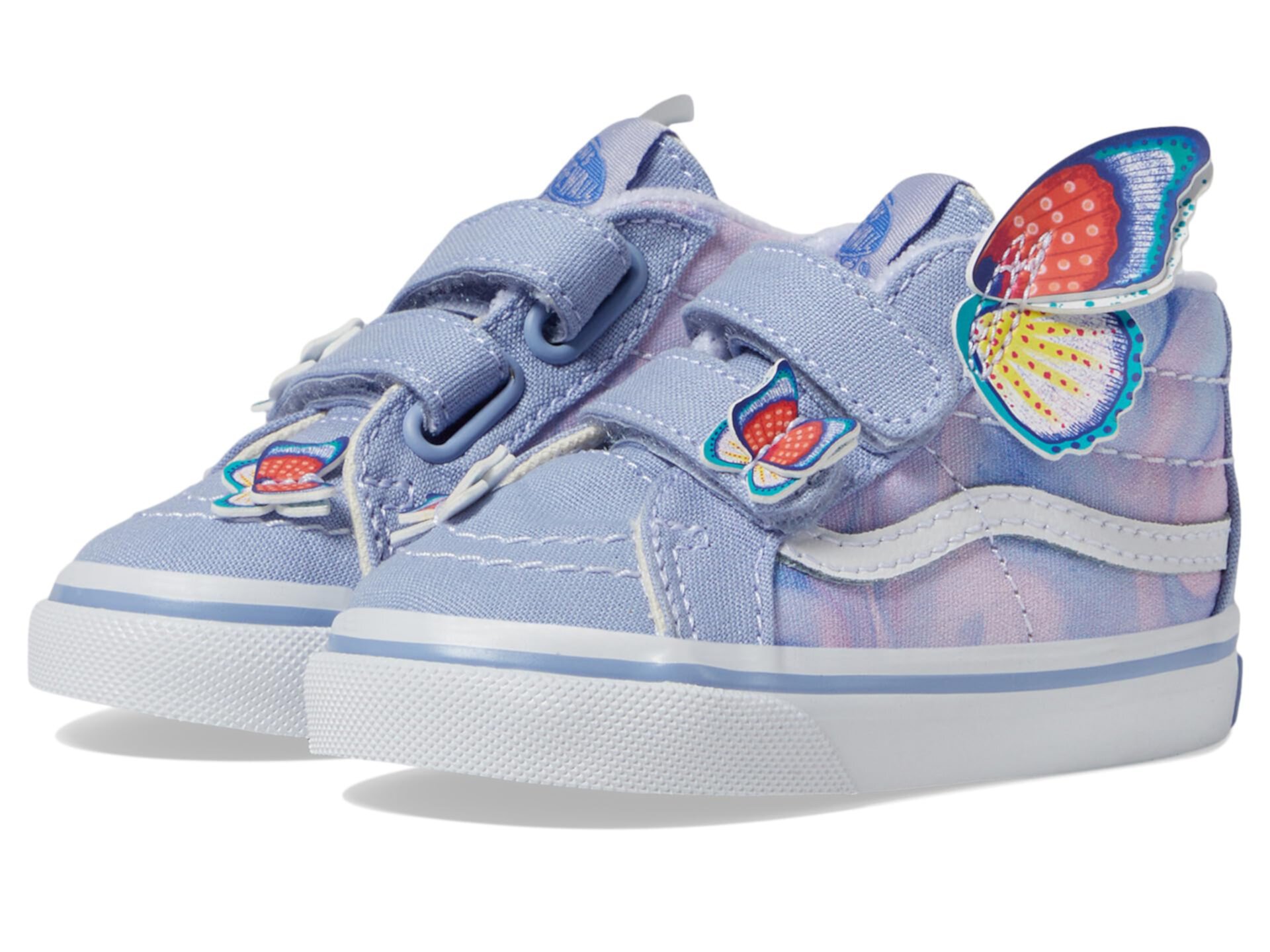 Детские кроссовки Vans Sk8-Mid Reissue V Butterfly с кожаным верхом и защитным носком Vans