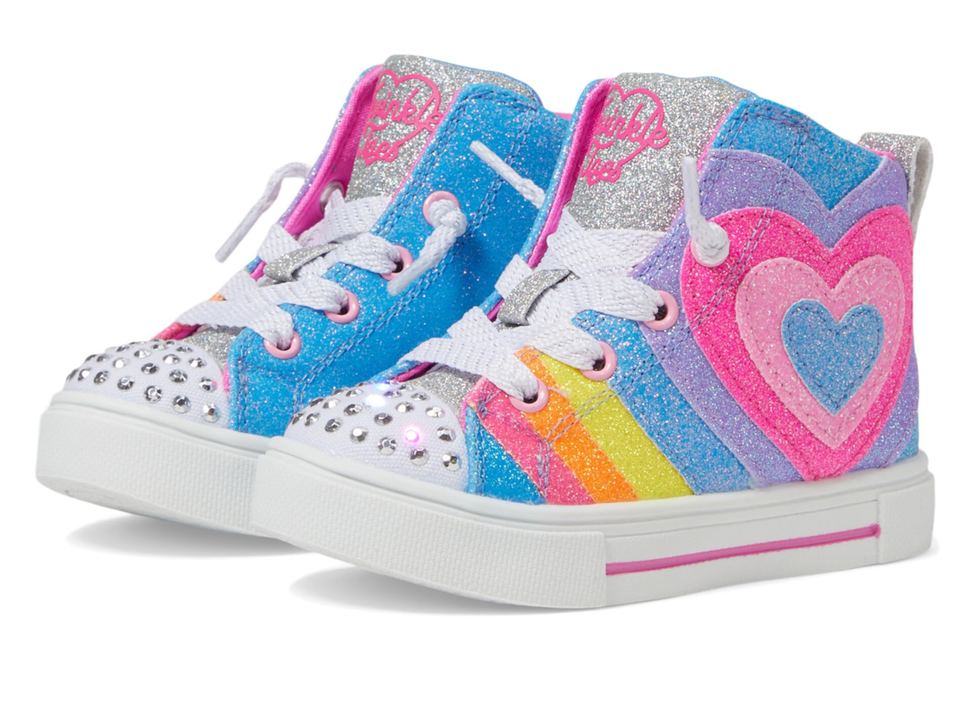 Детские кроссовки SKECHERS KIDS Twinkle Sparks - Heart Pop с выразительным дизайном для девочек Skechers Kids