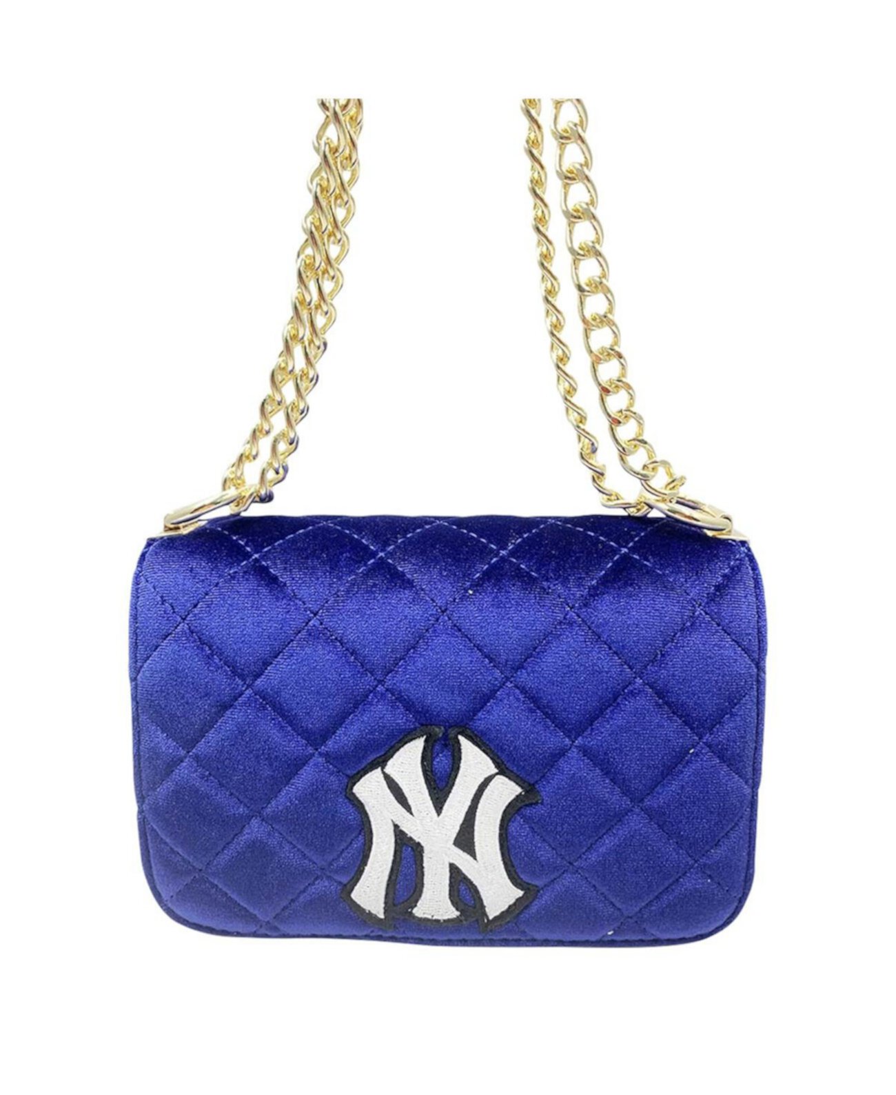 New York Yankees Velvet Crossbody Purse Cuce