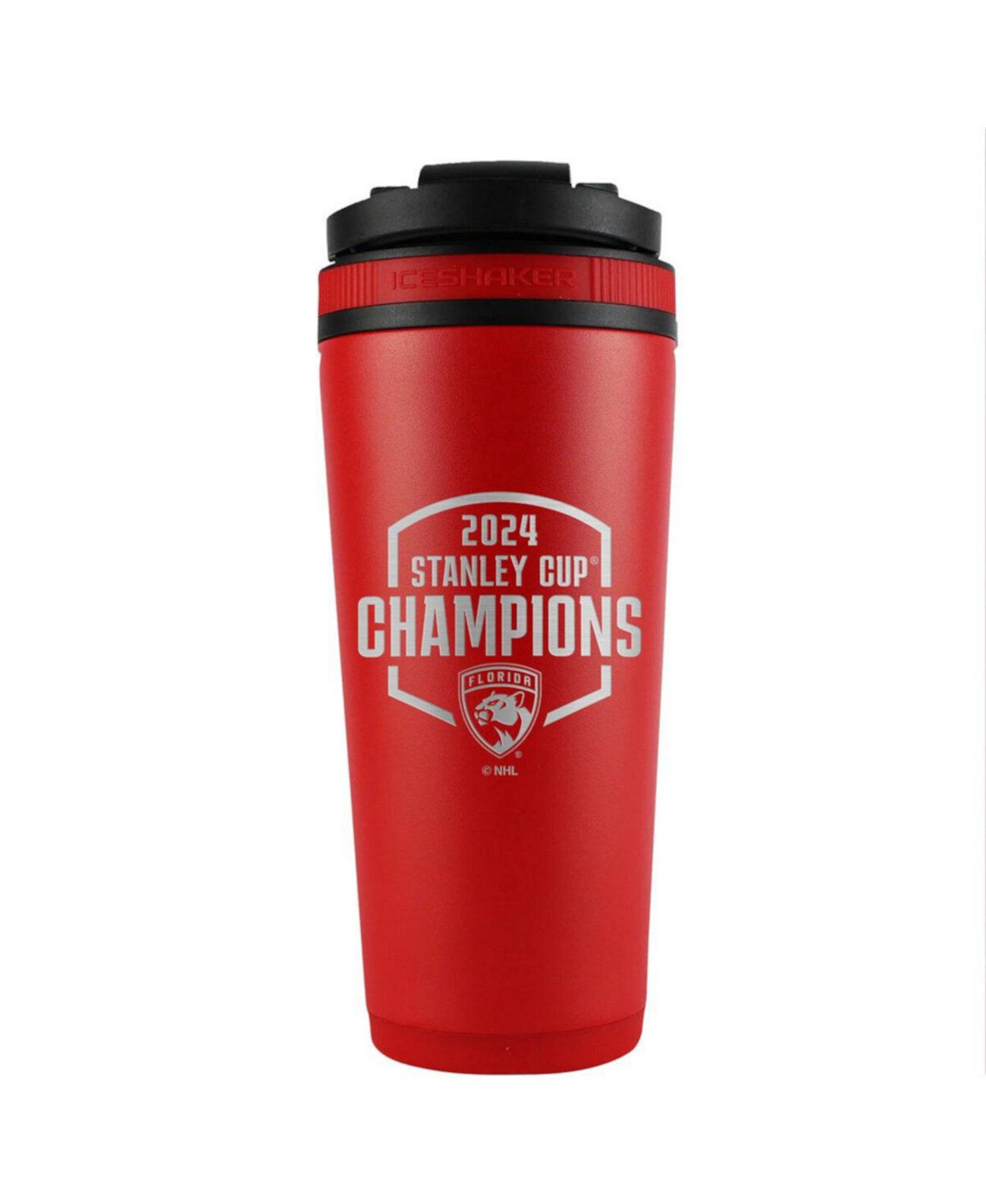 Florida Panthers 2024 Stanley Cup Champions 26oz. Stainless Steel Ice Shaker Blender Bottle Wincraft