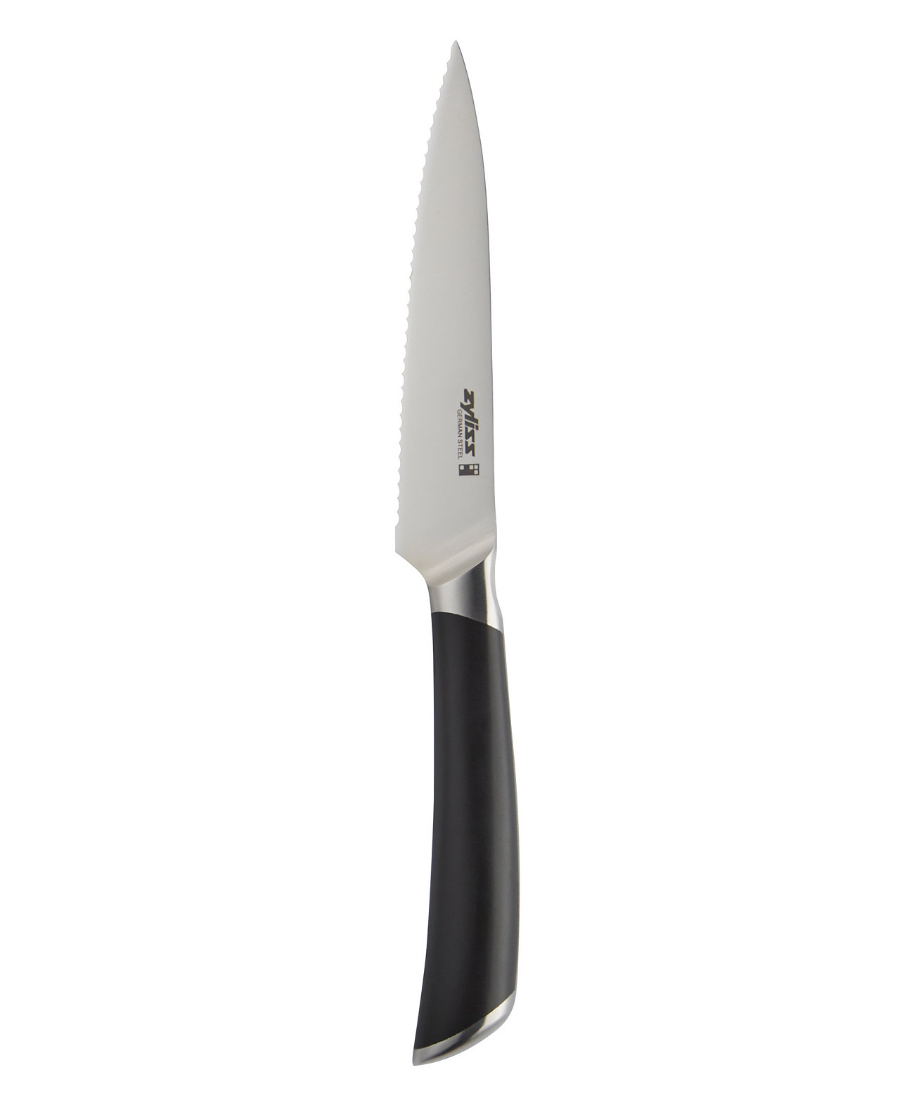 Comfort Pro Stainless Steel POM 4" Serrated Paring Knife Zyliss