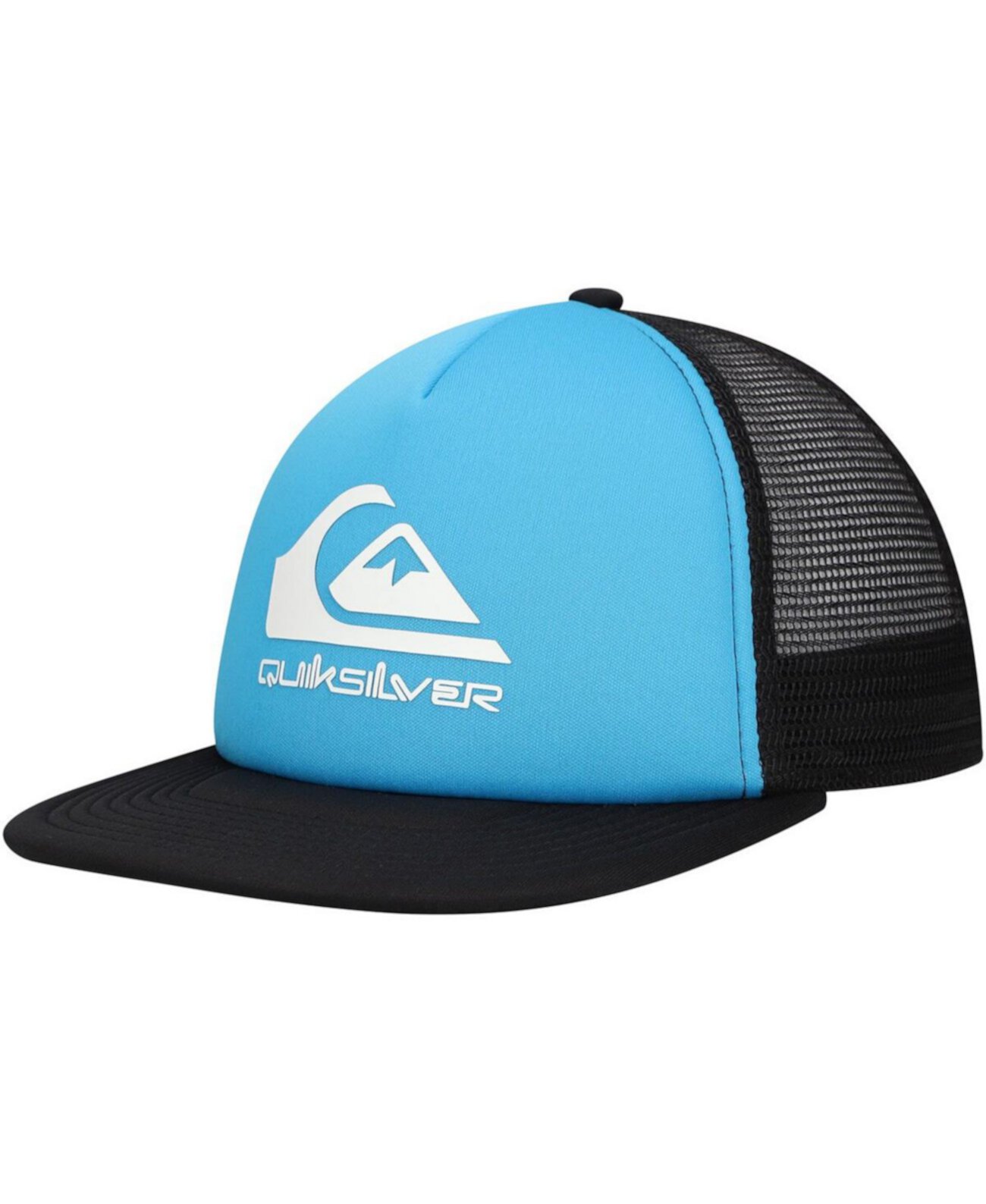 Men's Blue/Black Foamslayer Trucker Snapback Hat Quiksilver
