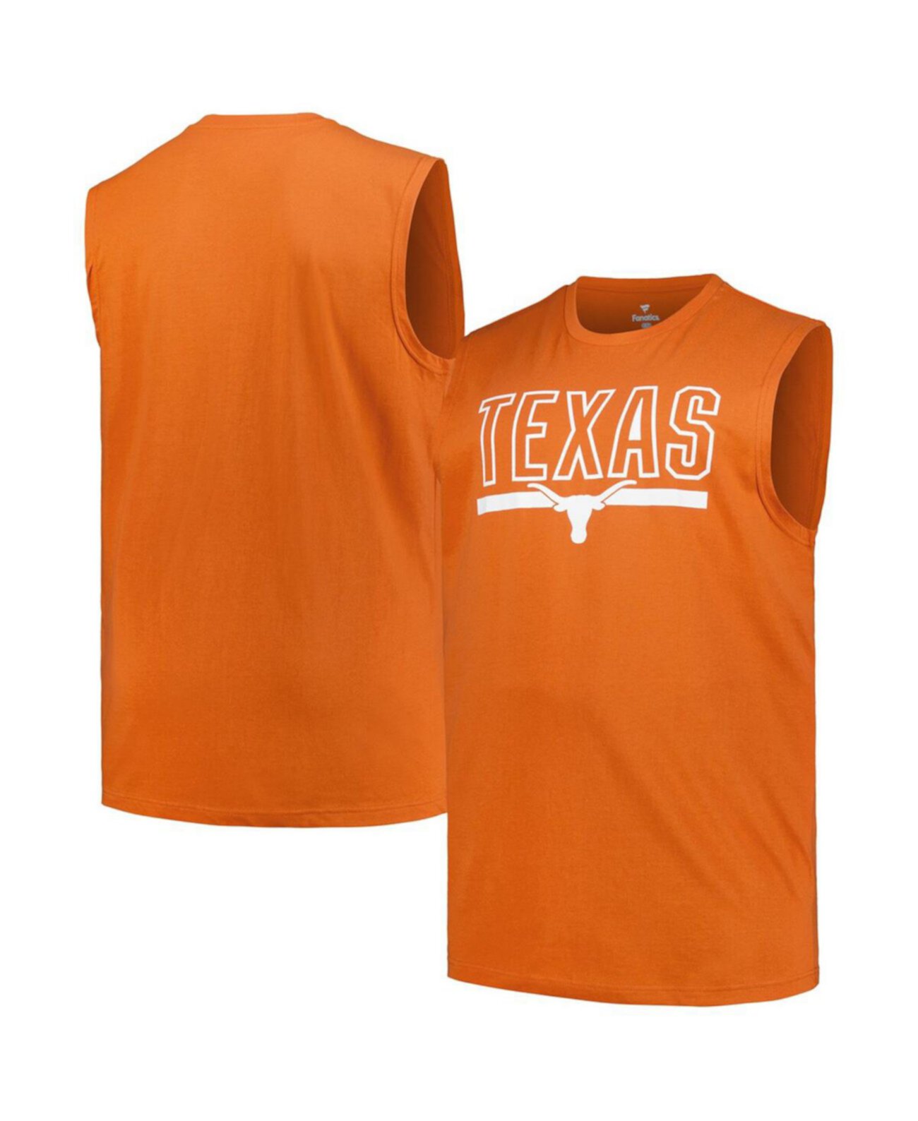 Men's Texas Orange Texas Longhorns Big Tall Tank Top Profile