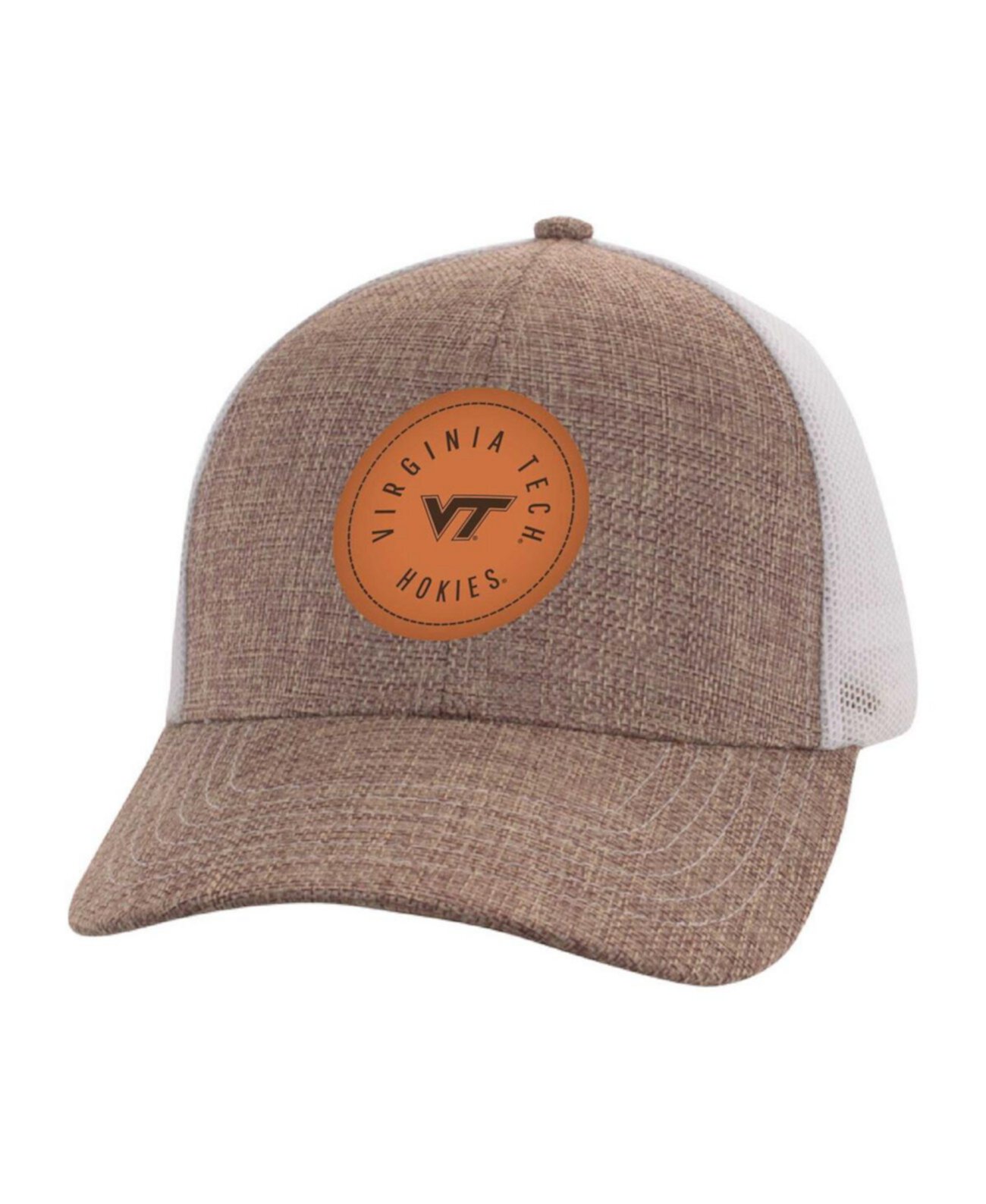 Men's Tan/White Virginia Tech Hokies Pregame Adjustable Hat Ahead