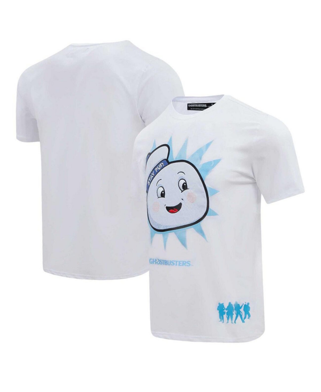 Men's and Women's White Ghostbusters Stay Puft T-Shirt Freeze Max