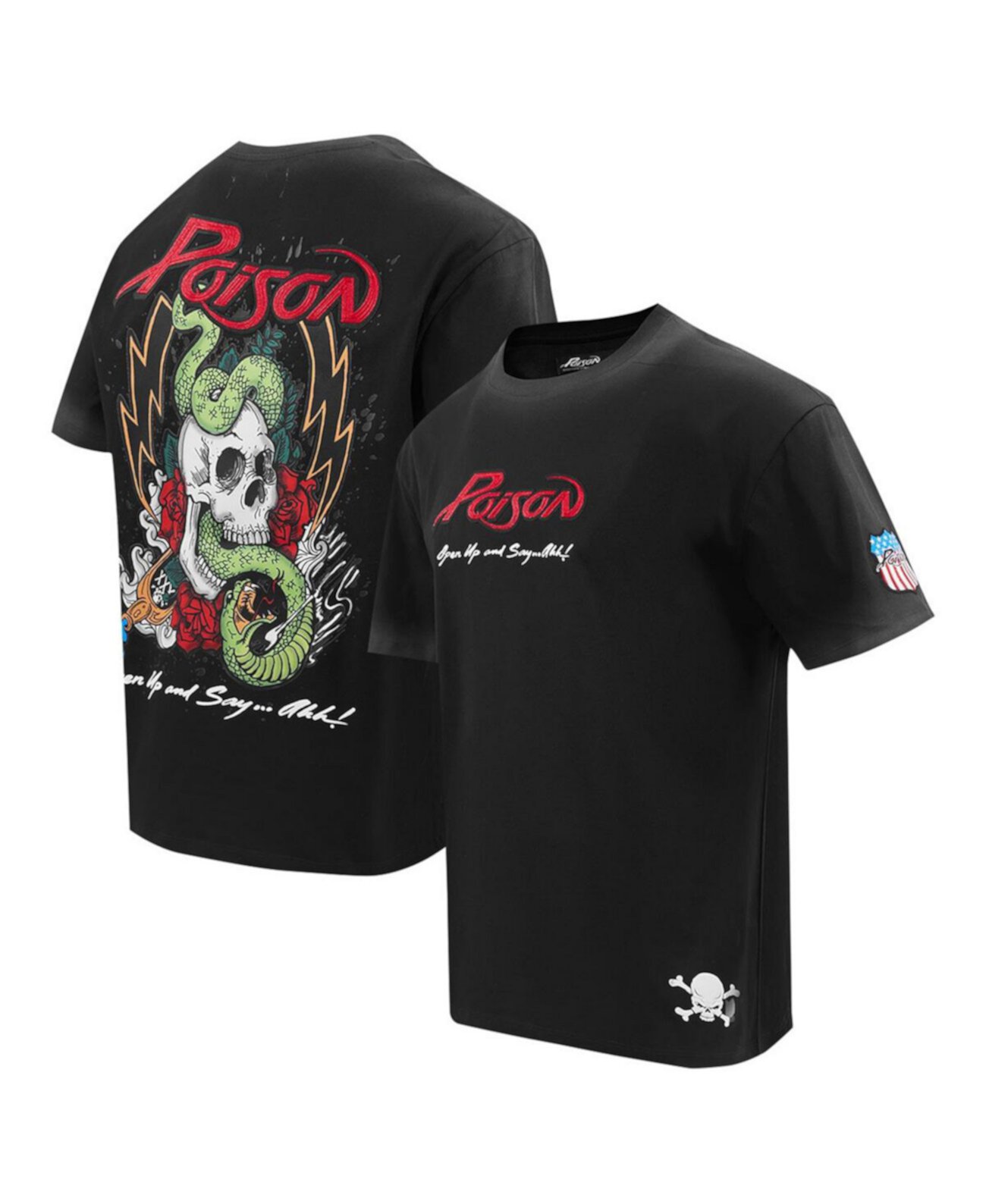 Men's Black Poison Open Up And Say Ahh T-Shirt Freeze Max