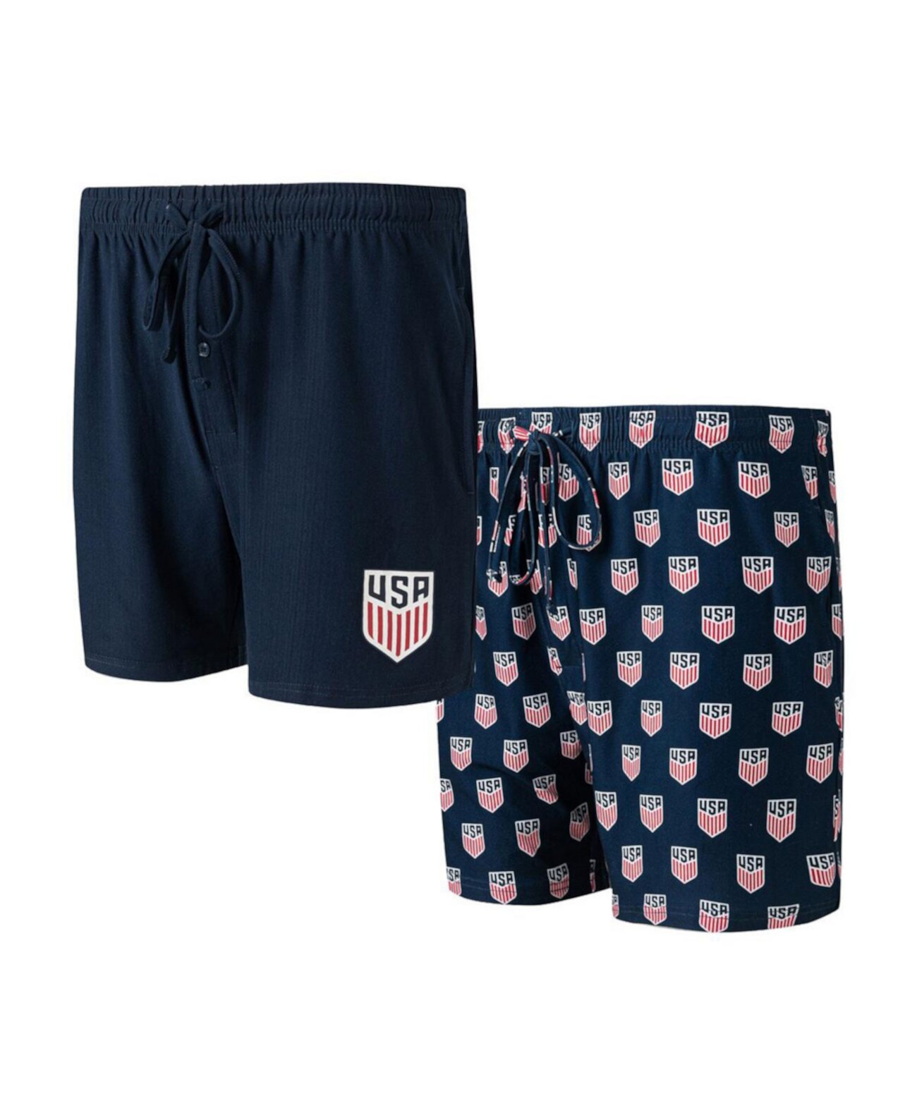 Men's Navy USMNT Gauge Two-Pack Shorts Set Concepts Sport