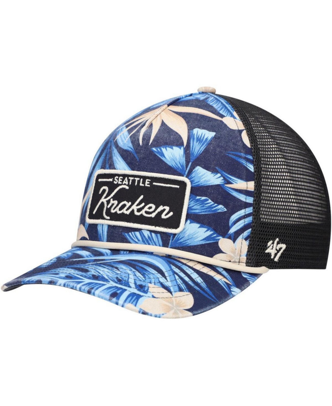 Бейсболка '47 Brand Мен's Navy Seattle Kraken Tropicalia 5th & Ocean