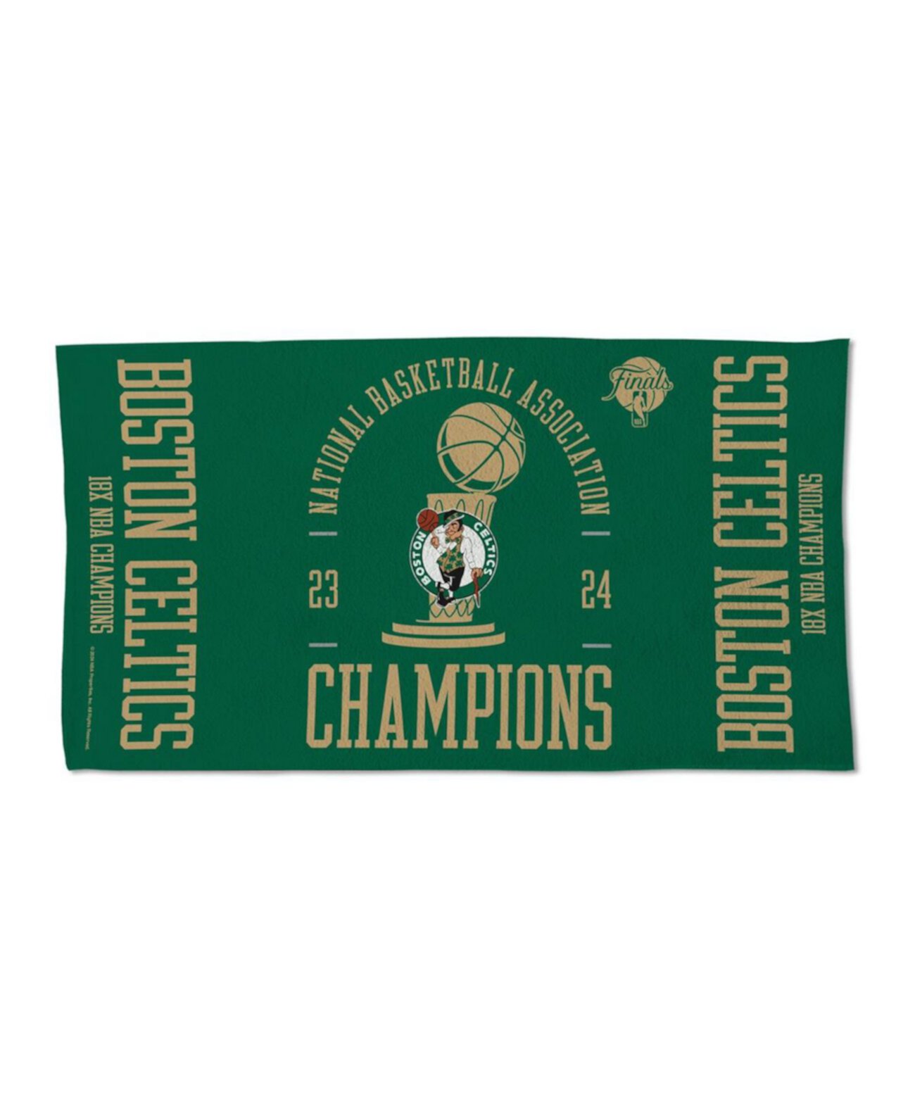 Полотенце Boston Celtics 18-кратных чемпионов НБА, 56 см x 107 см, двухстороннее Wincraft