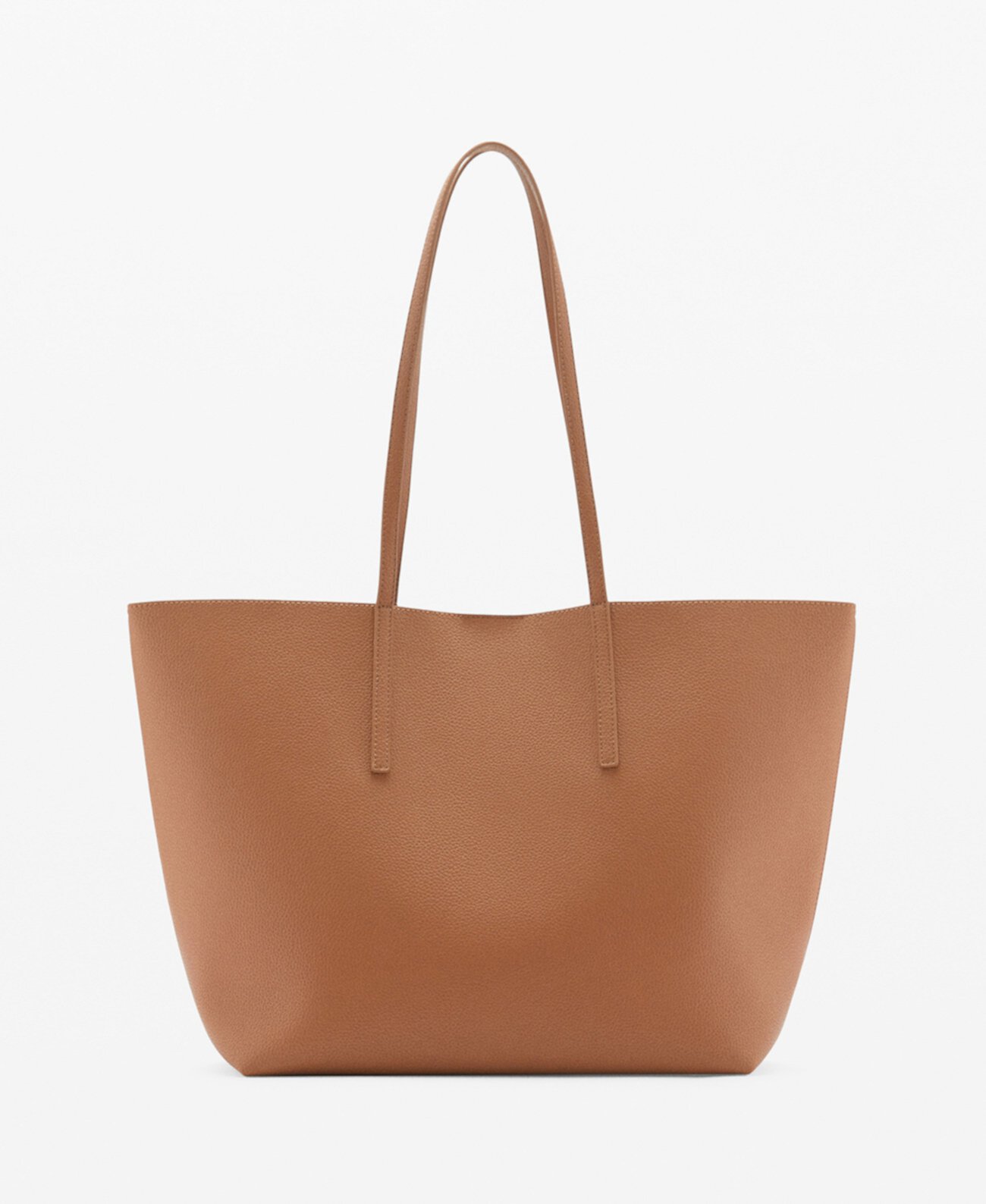 Women's Pebbled Effect Shopper Bag MANGO