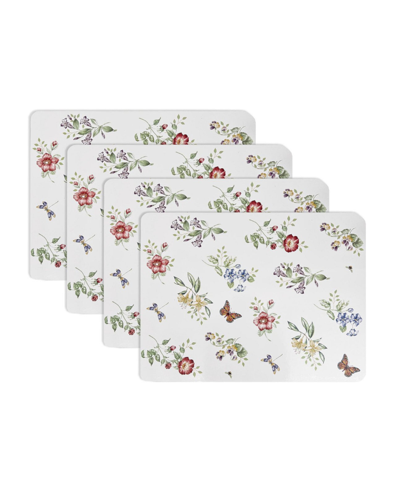 Butterfly Meadow All Over Cork Set of 4 Placemats Lenox