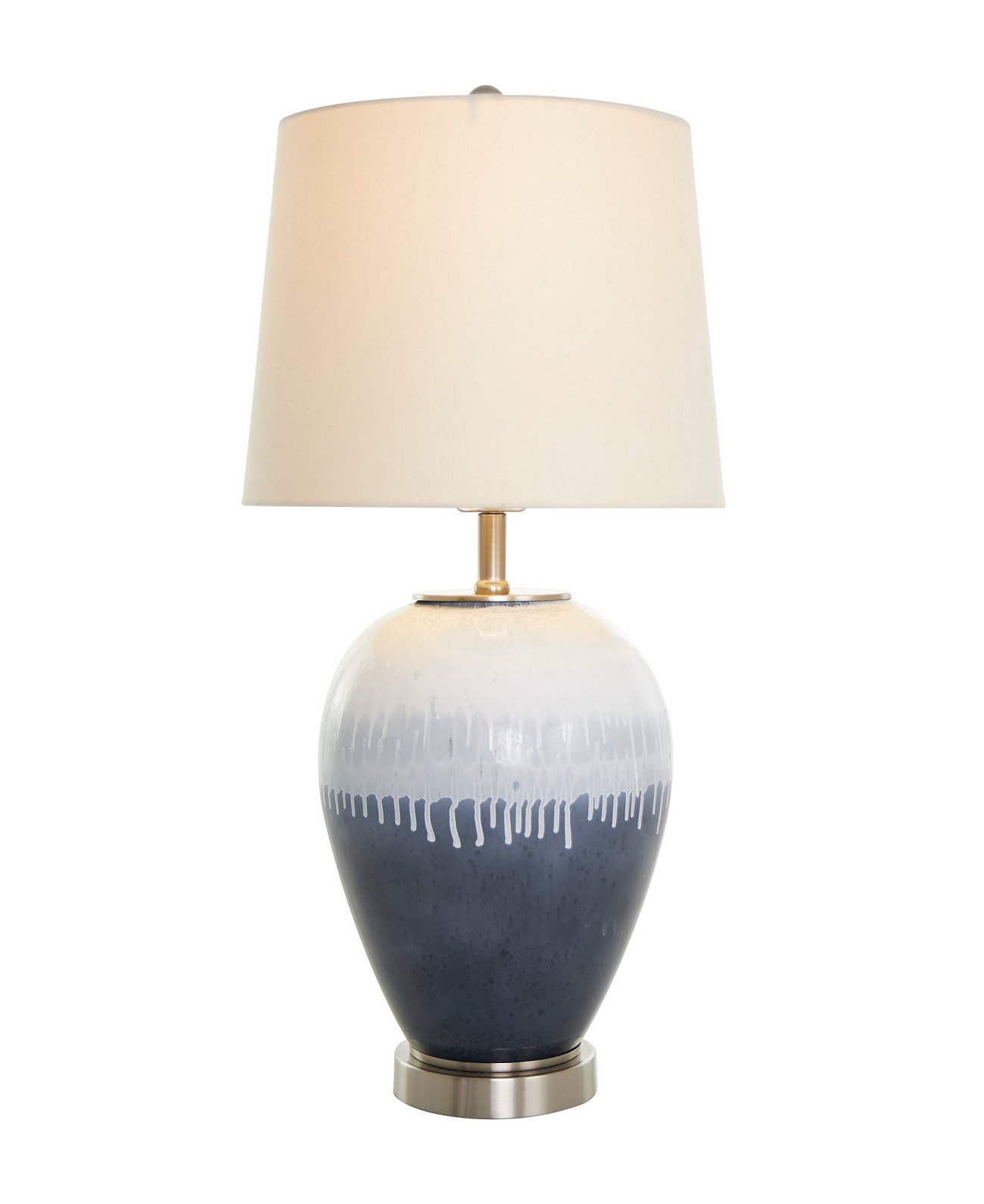 25" Glass Colorblock Abstract Drip Accent Lamp Rosemary Lane