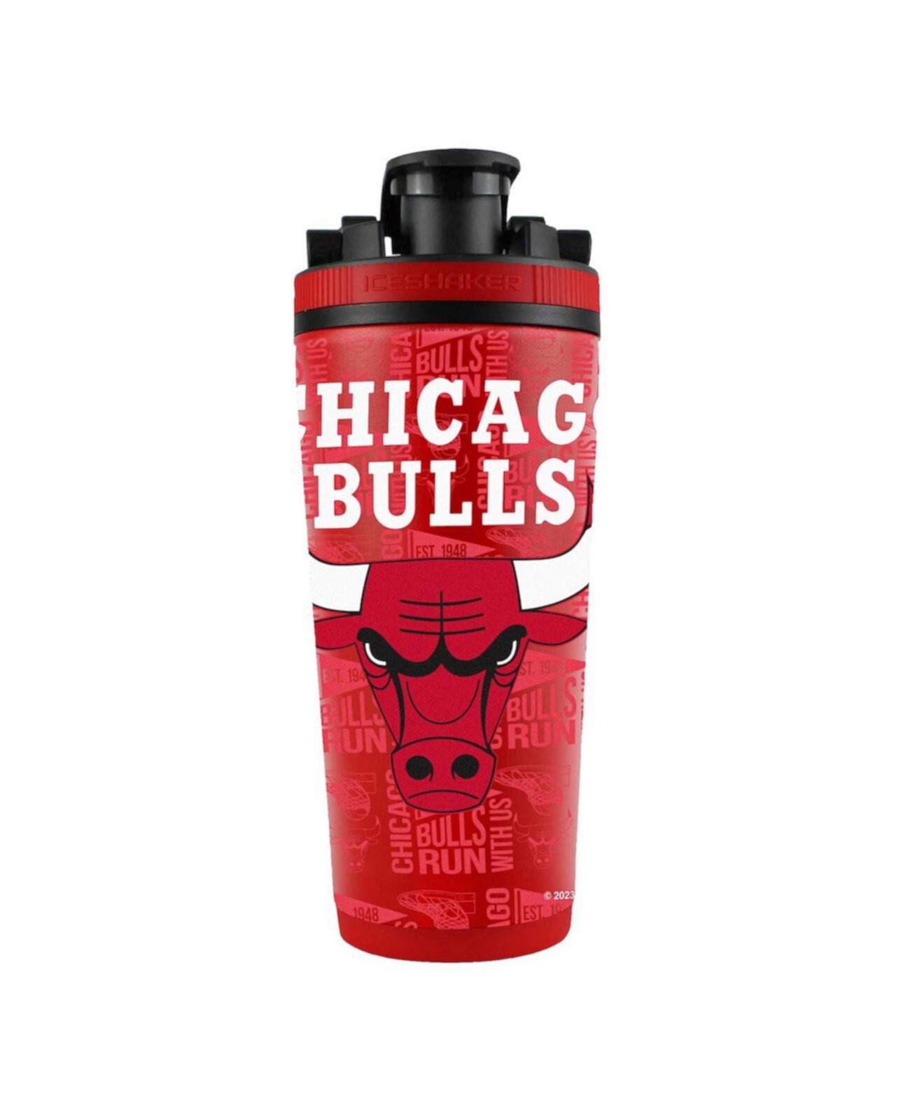 Chicago Bulls 26oz. 4D Stainless Steel Ice Shaker Bottle Wincraft