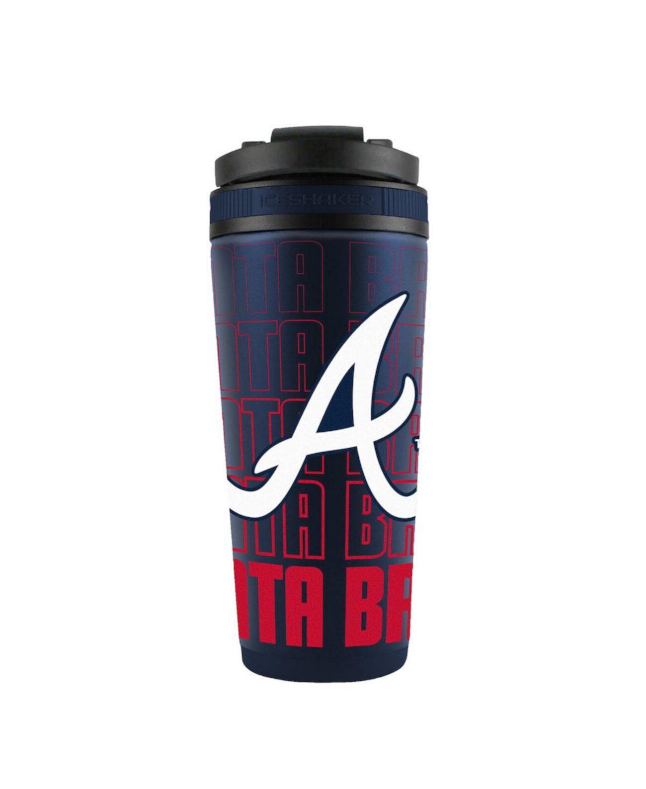 Atlanta Braves 26oz. 4D Stainless Steel Ice Shaker Bottle Wincraft