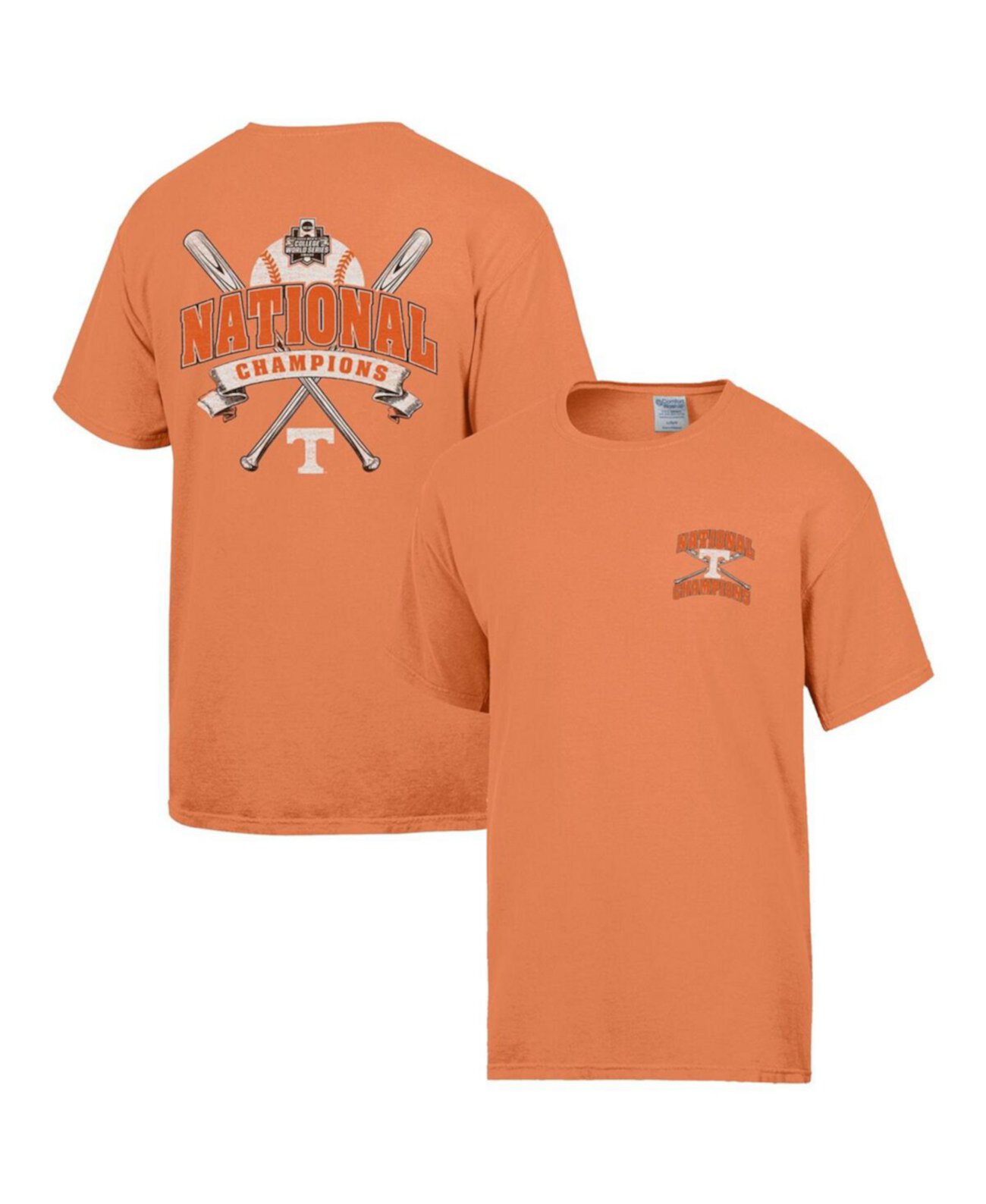 Men's Tennessee Orange Tennessee Volunteers 2024 NCAA Men's Baseball College World Series Champions T-Shirt Comfortwash