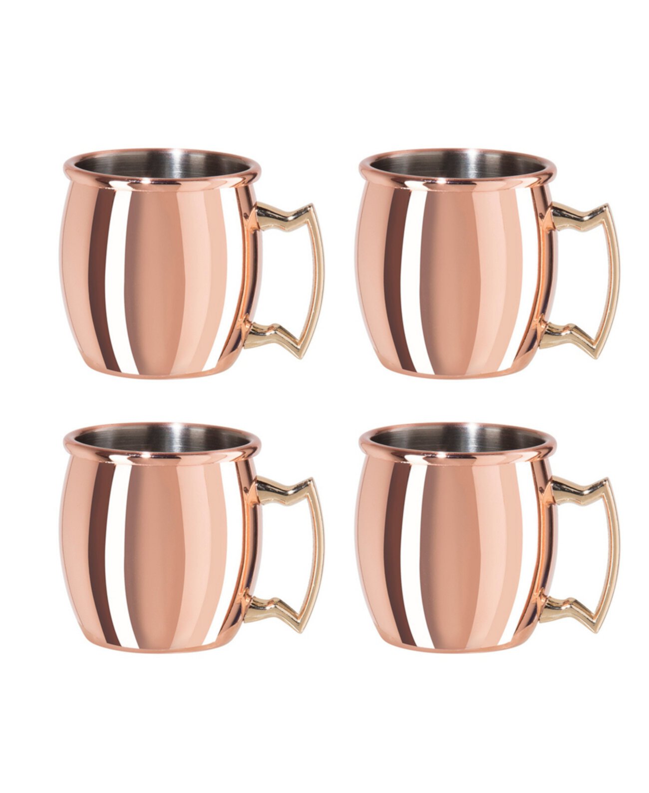 Set of 4, 2oz Mini Moscow Mule Mug Shot Glasses Oggi