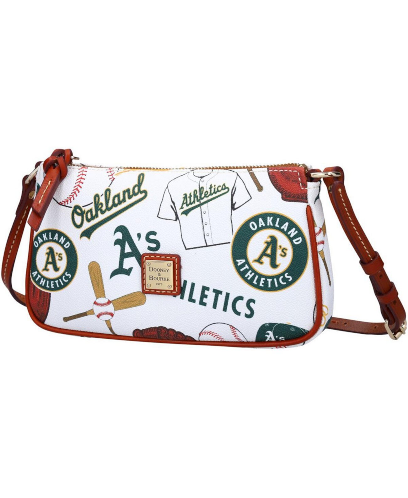 Women's Oakland Athletics Gameday Lexi Crossbody with Small Coin Case Dooney & Bourke