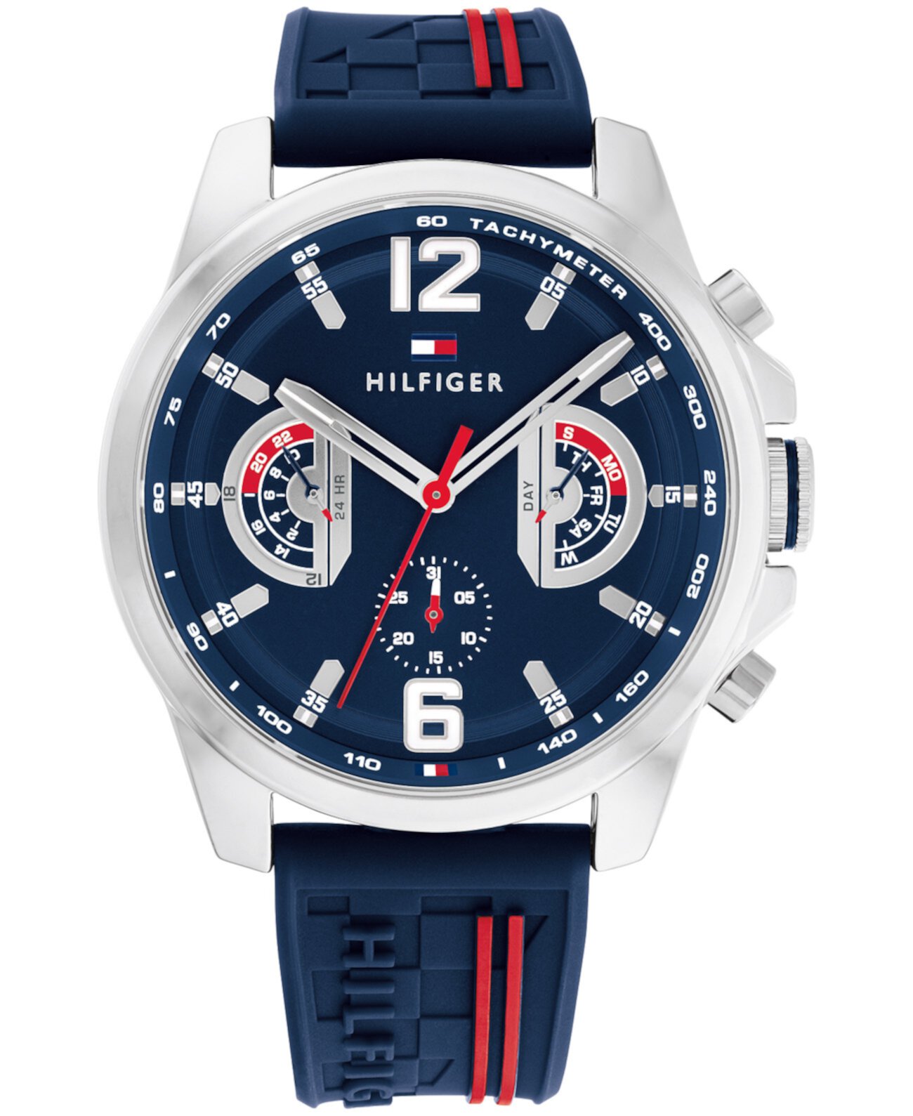 Смарт часы Tommy Hilfiger Мужские Кварцевые на Силиконовом Ремешке, 46mm Tommy Hilfiger