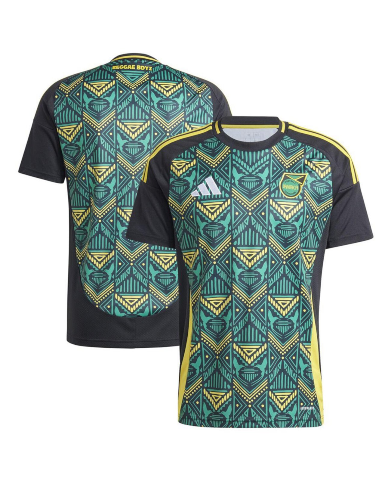 Men's Black Jamaica National Team 2024 Away Replica Jersey Adidas