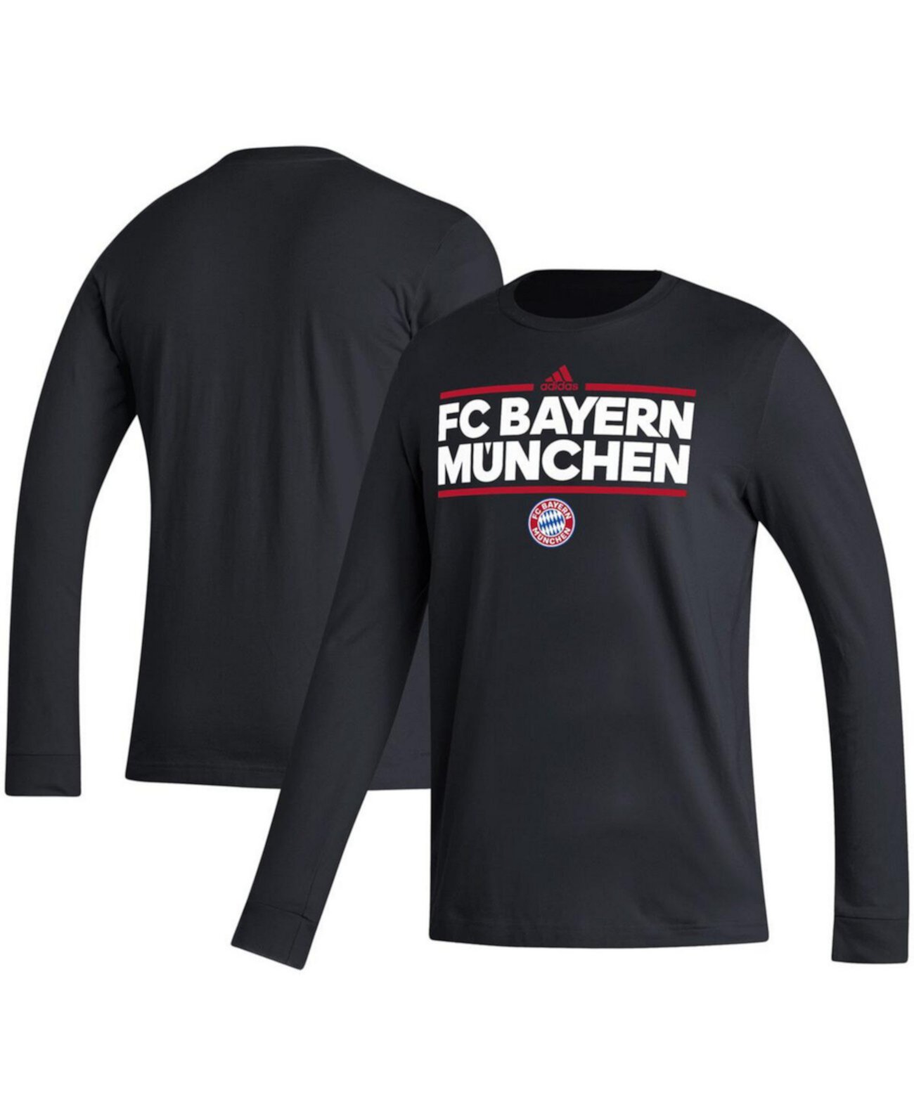 Men's Black Bayern Munich Dassler Long Sleeve T-Shirt Adidas