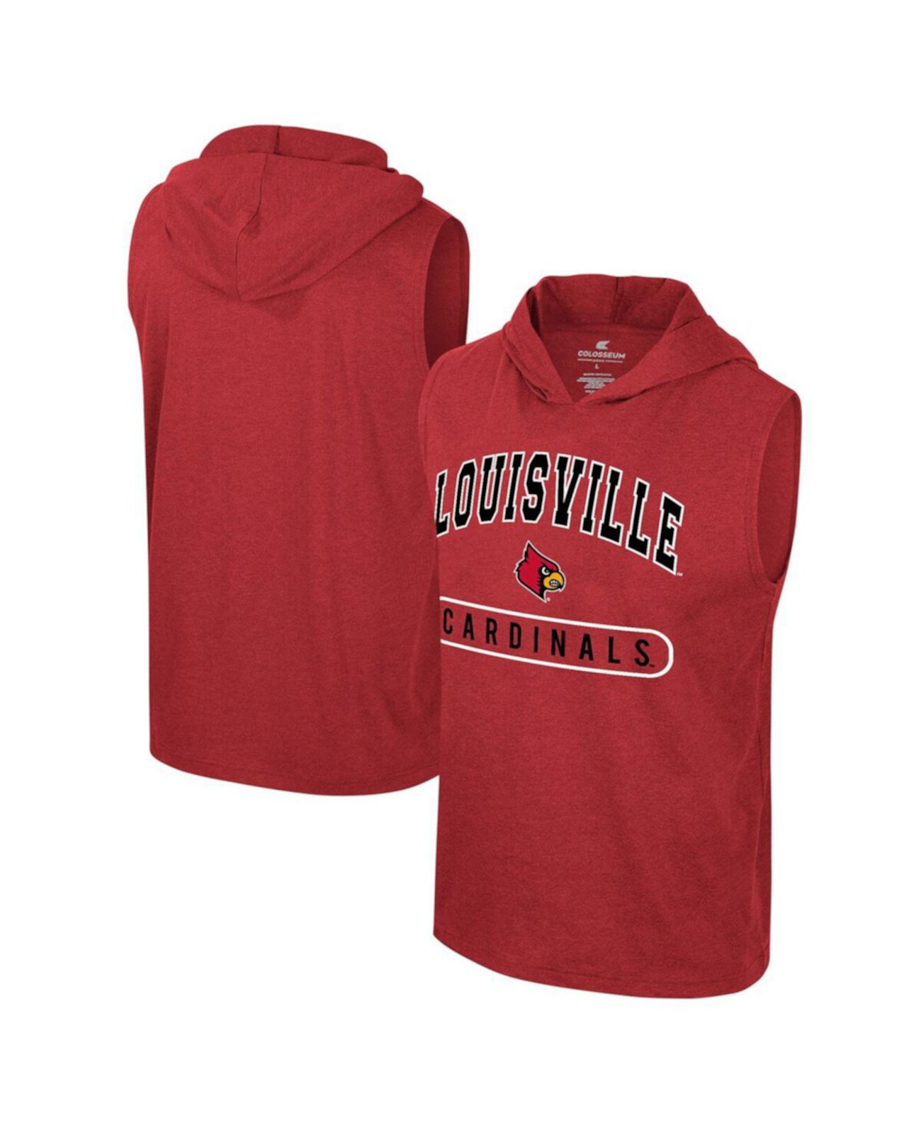 Men's Crimson Alabama Crimson Tide Varsity Sleeveless Hoodie Tank Top Colosseum