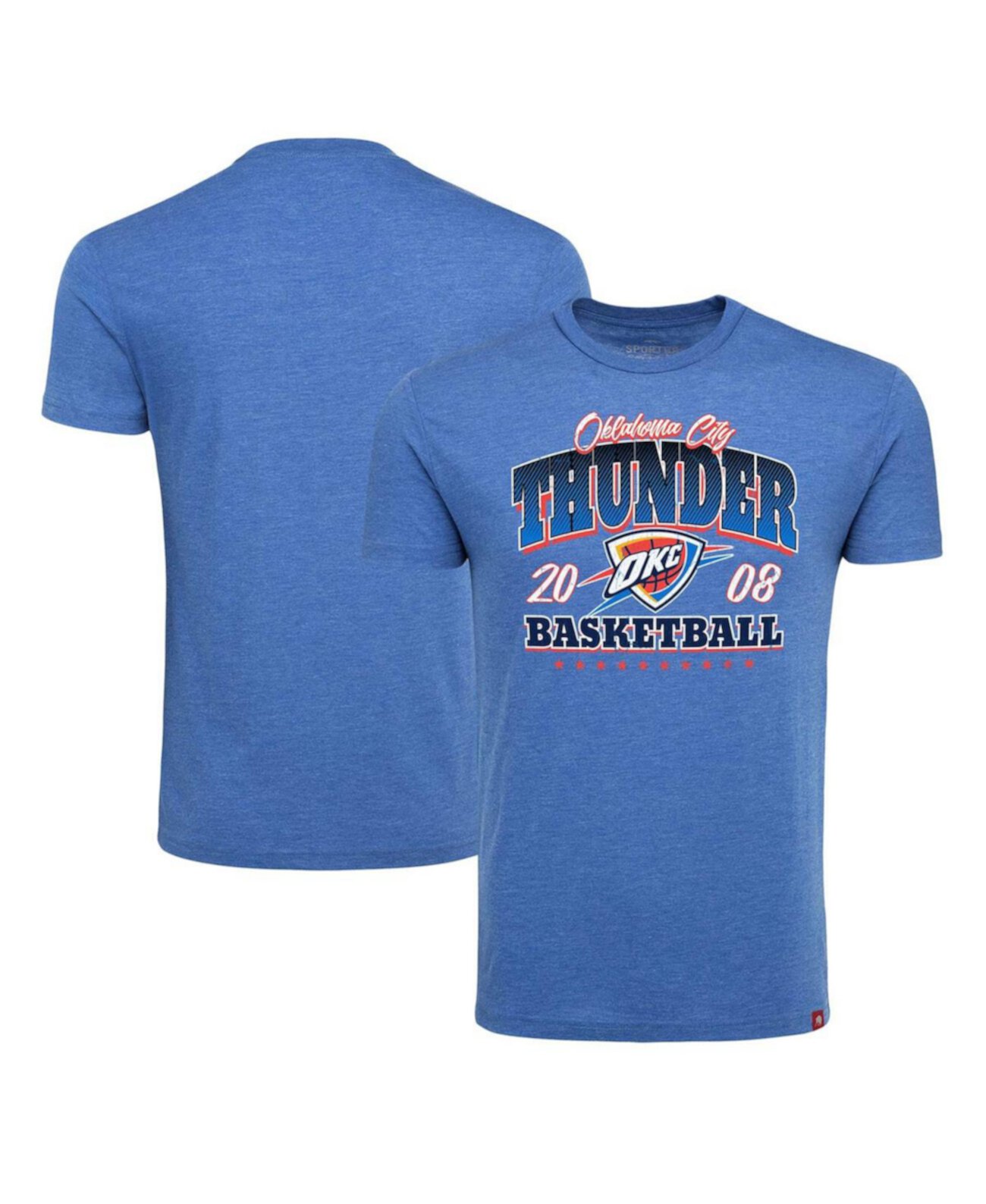 Men's Blue Oklahoma City Thunder Comfy Tri-Blend T-Shirt Sportiqe