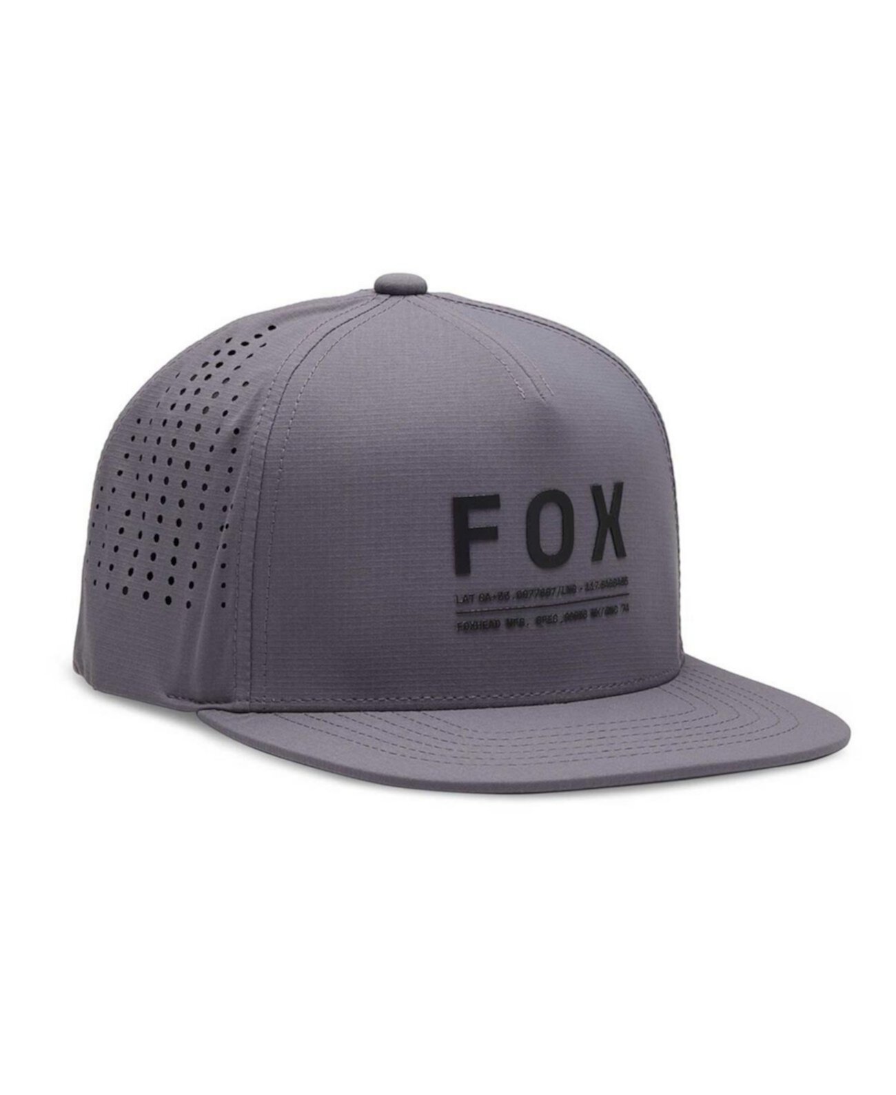 Бейсболка Fox Men's Gray Non-Stop Tech Snapback Fox