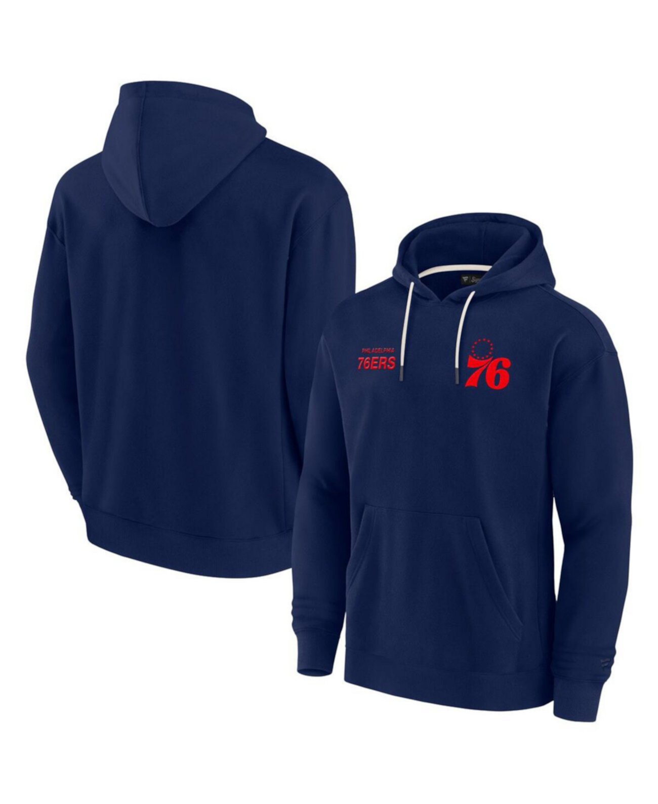 Men's and Women's Philadelphia 76ers Elements Super Soft Fleece Pullover Hoodie Fanatics Signature