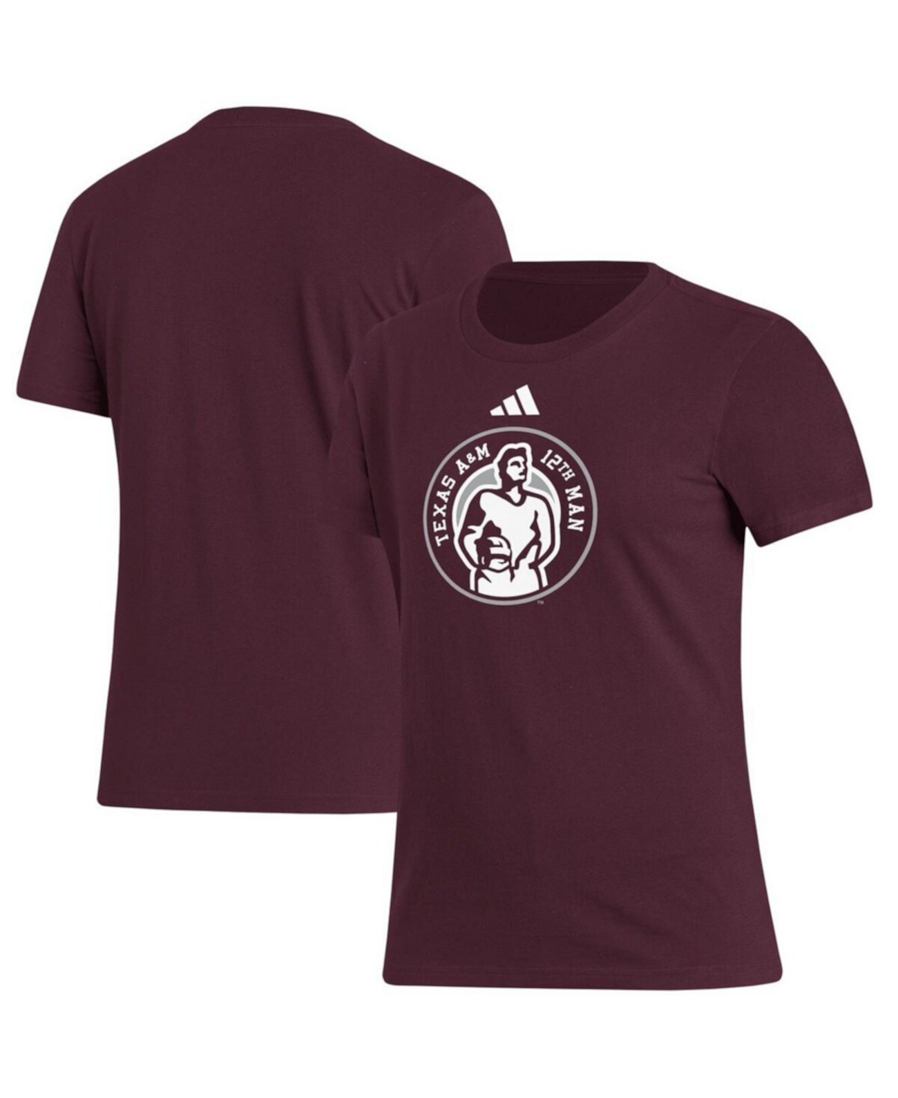 Women's Maroon Texas A&M Aggies 12th Man Fresh T-Shirt Adidas