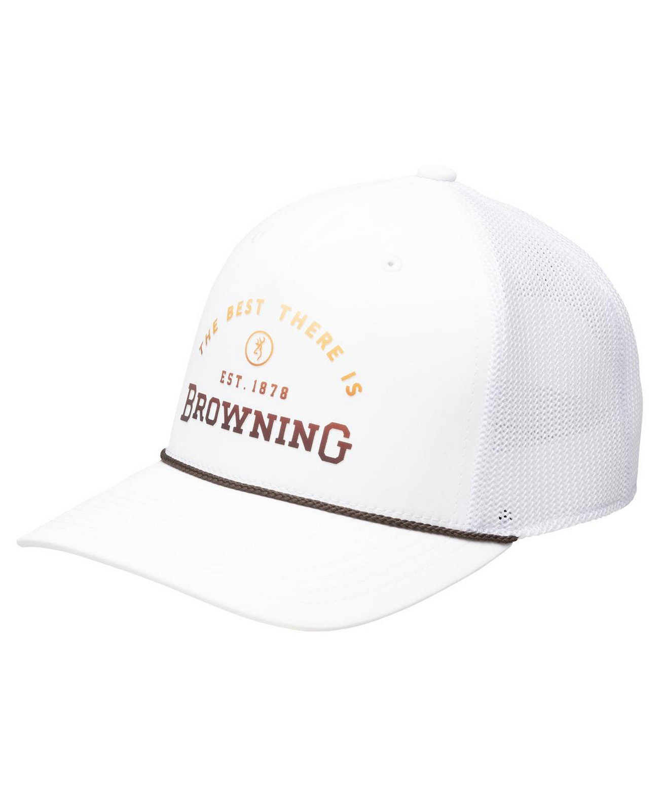 Мужская белая сетчатая кепка Hovey Rope Trucker, регулируемая Browning