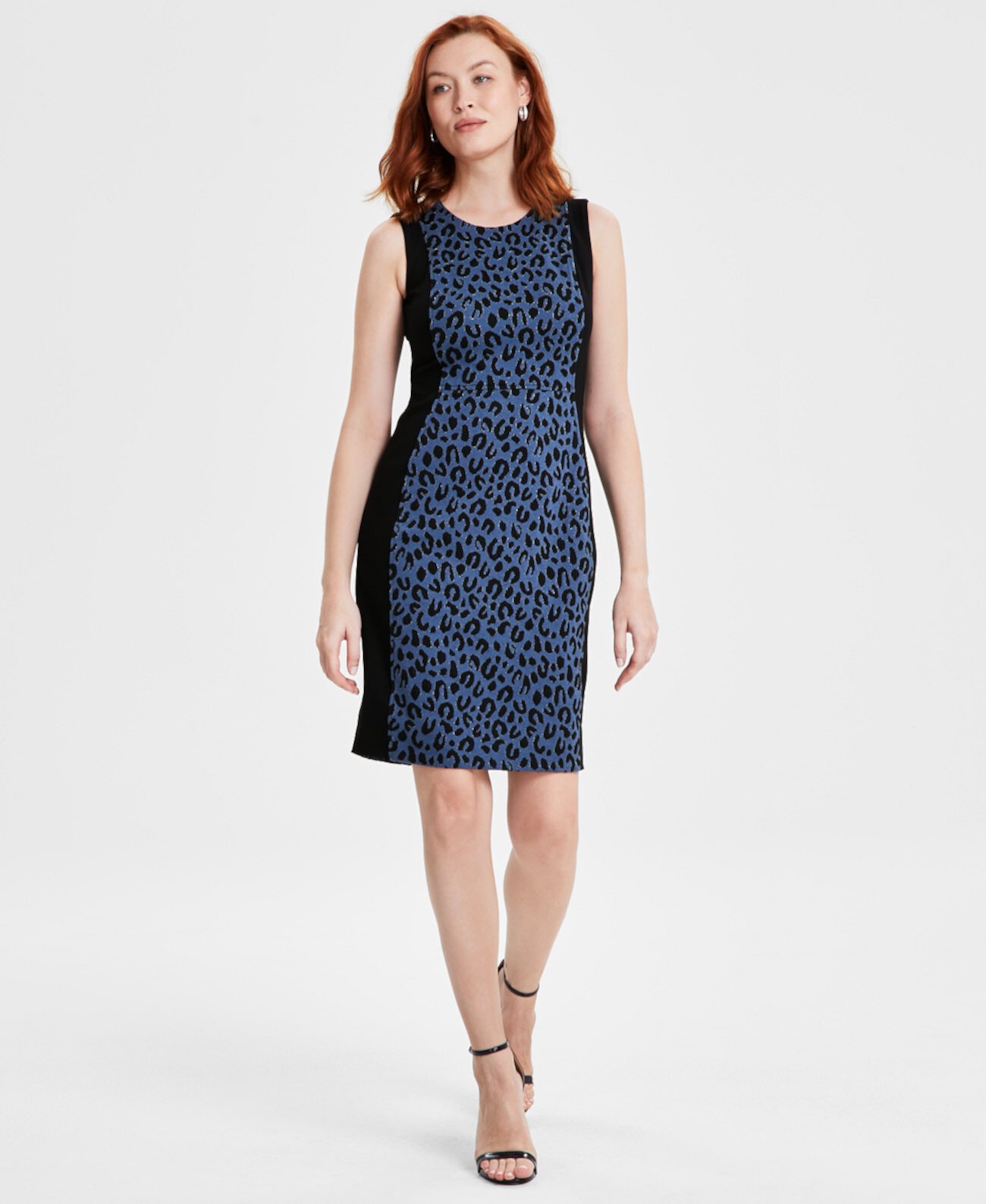 Petite Leopard-Print Sheath Dress Kasper