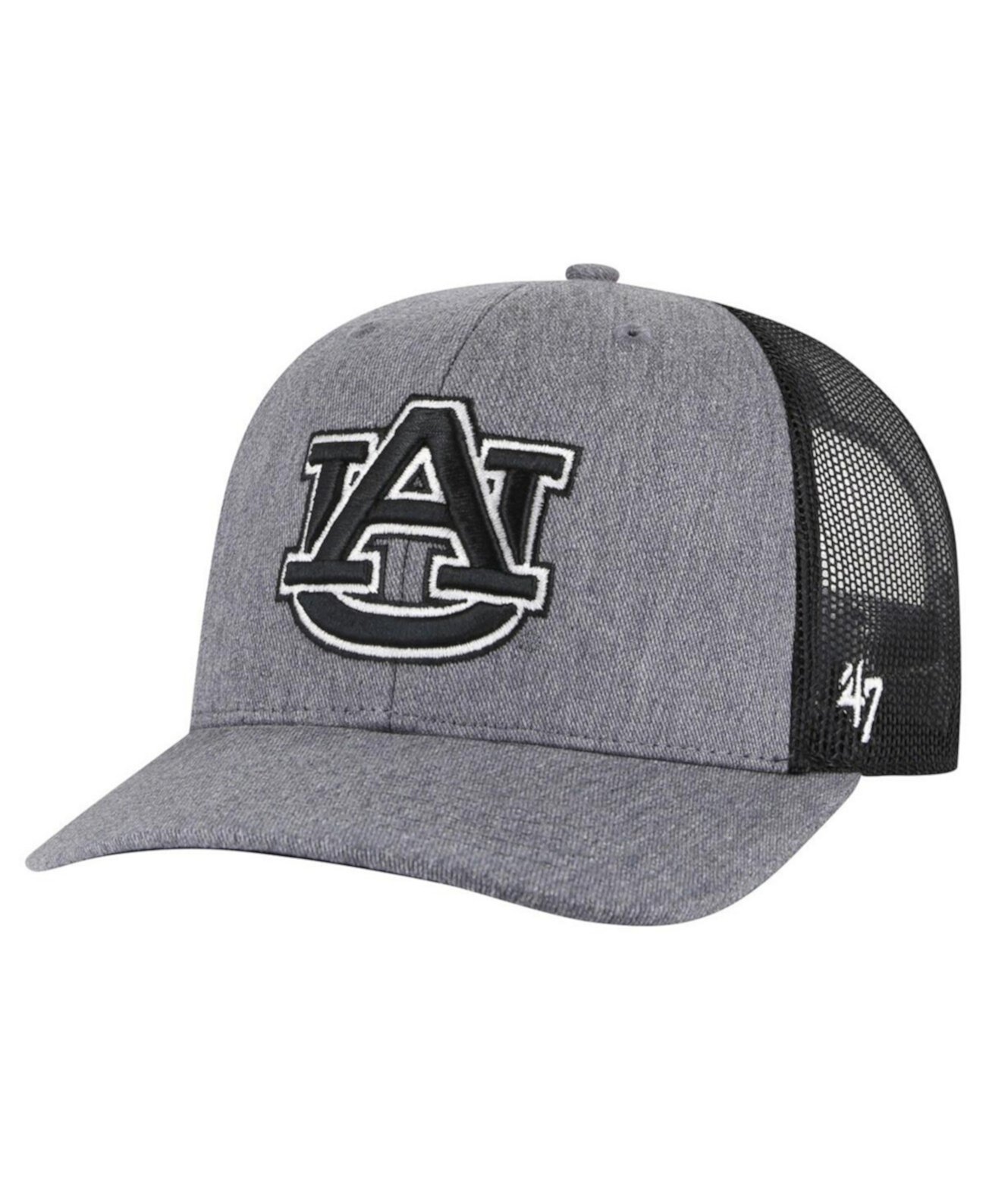 Men's Charcoal Auburn Tigers Carbon Trucker Adjustable Hat '47 Brand