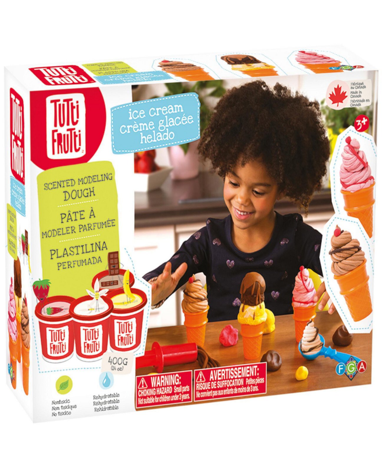 Tutti Frutti Ice Cream Dough Craft Kit Family Games America