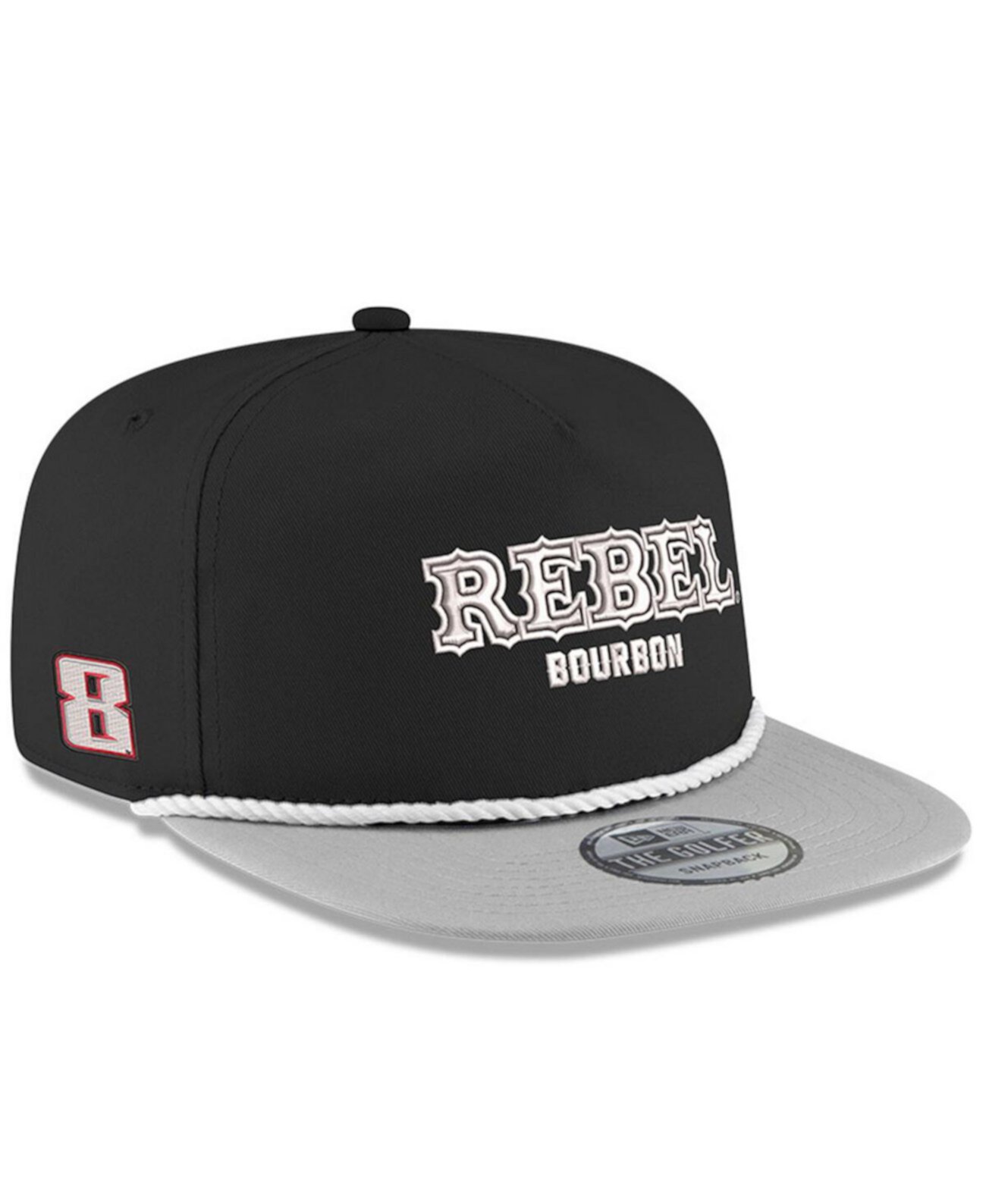 Бейсболка Richard Childress Racing Team Collection Мужская черная Kyle Busch Rebel Bourbon Golfer Snapback Richard Childress Racing Team Collection