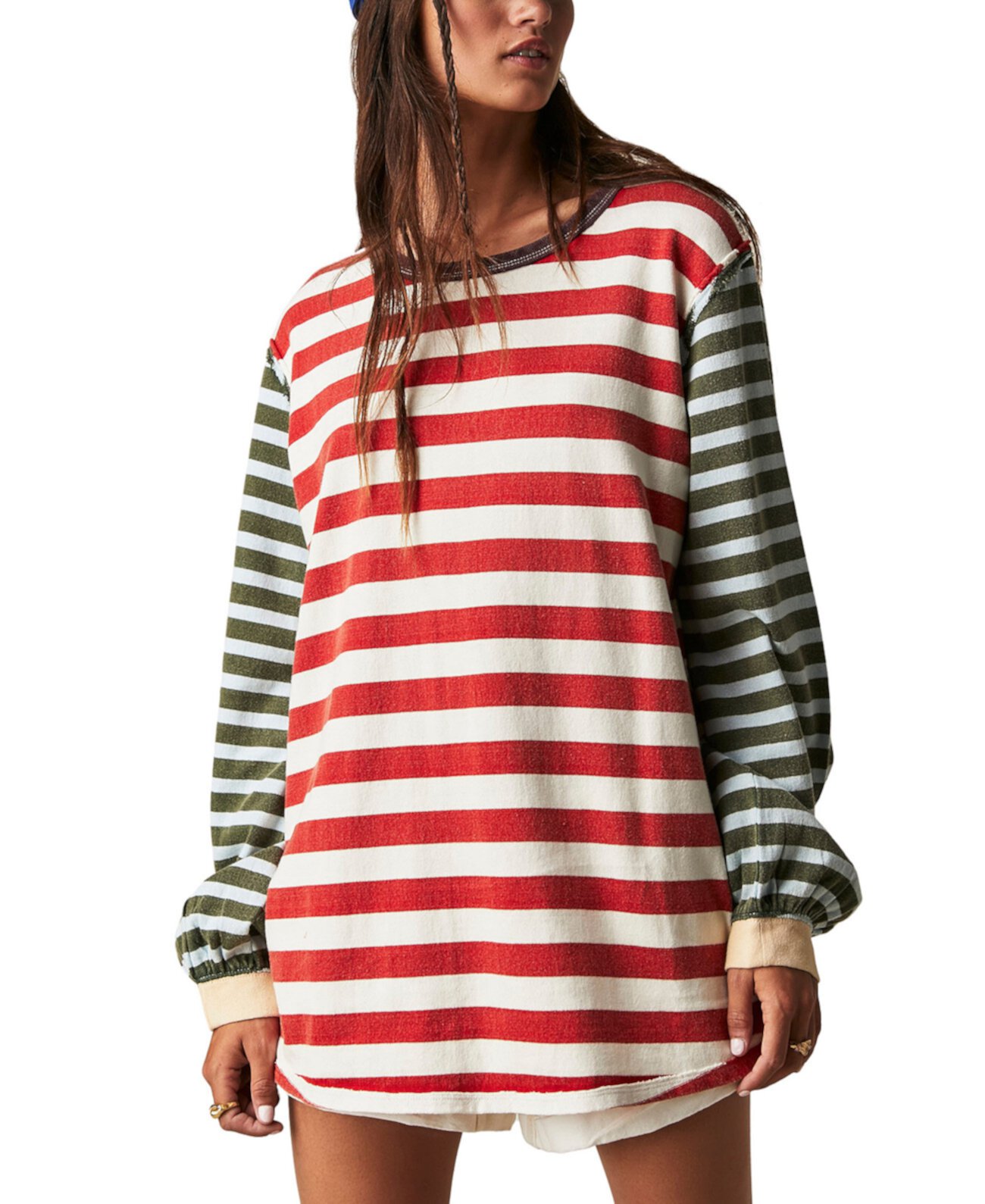 Женская Футболка Free People Sawyer Striped Free People