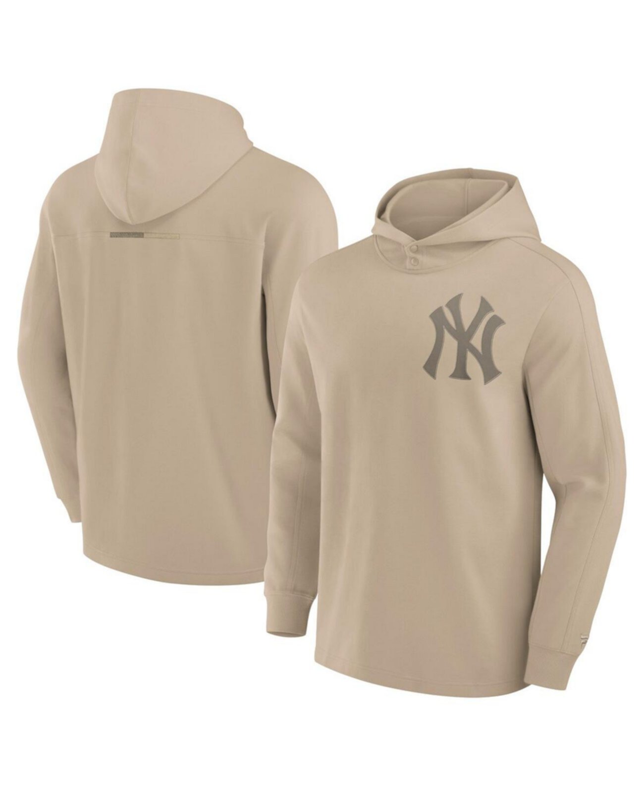 Men's Khaki New York Yankees Elements Lightweight Fleece Hoodie Fanatics Signature