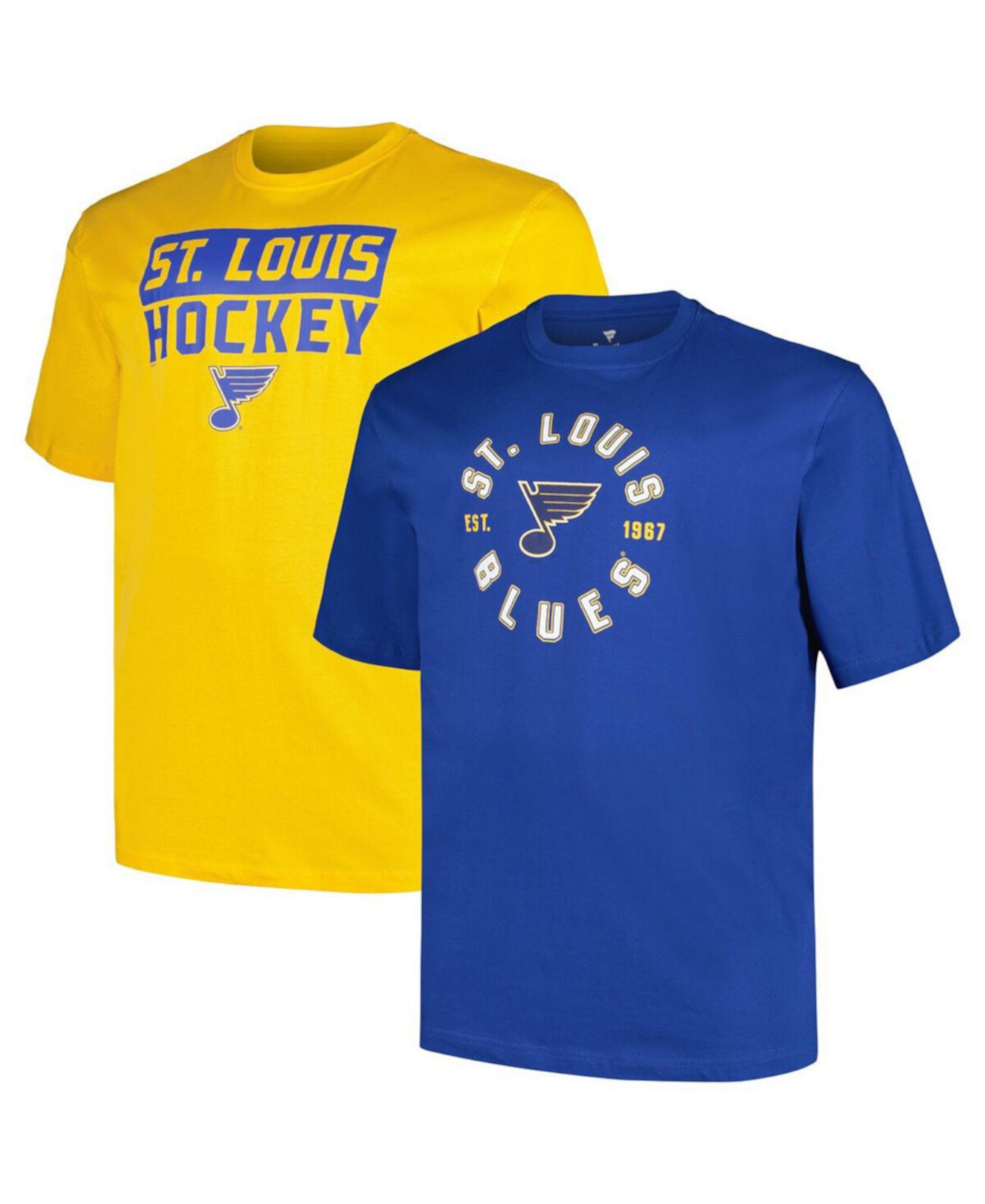 Мужская Джерси Fanatics St. Louis Blues Big Tall 2-Pack T-Shirt Set Fanatics